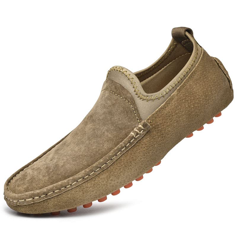 Santimon Men's Penny Loafers - Slip-On Suede Moccasins for Driving, Casual & Dress Wear | Comfortable Boat Shoes for Work, Travel & Everyday Use