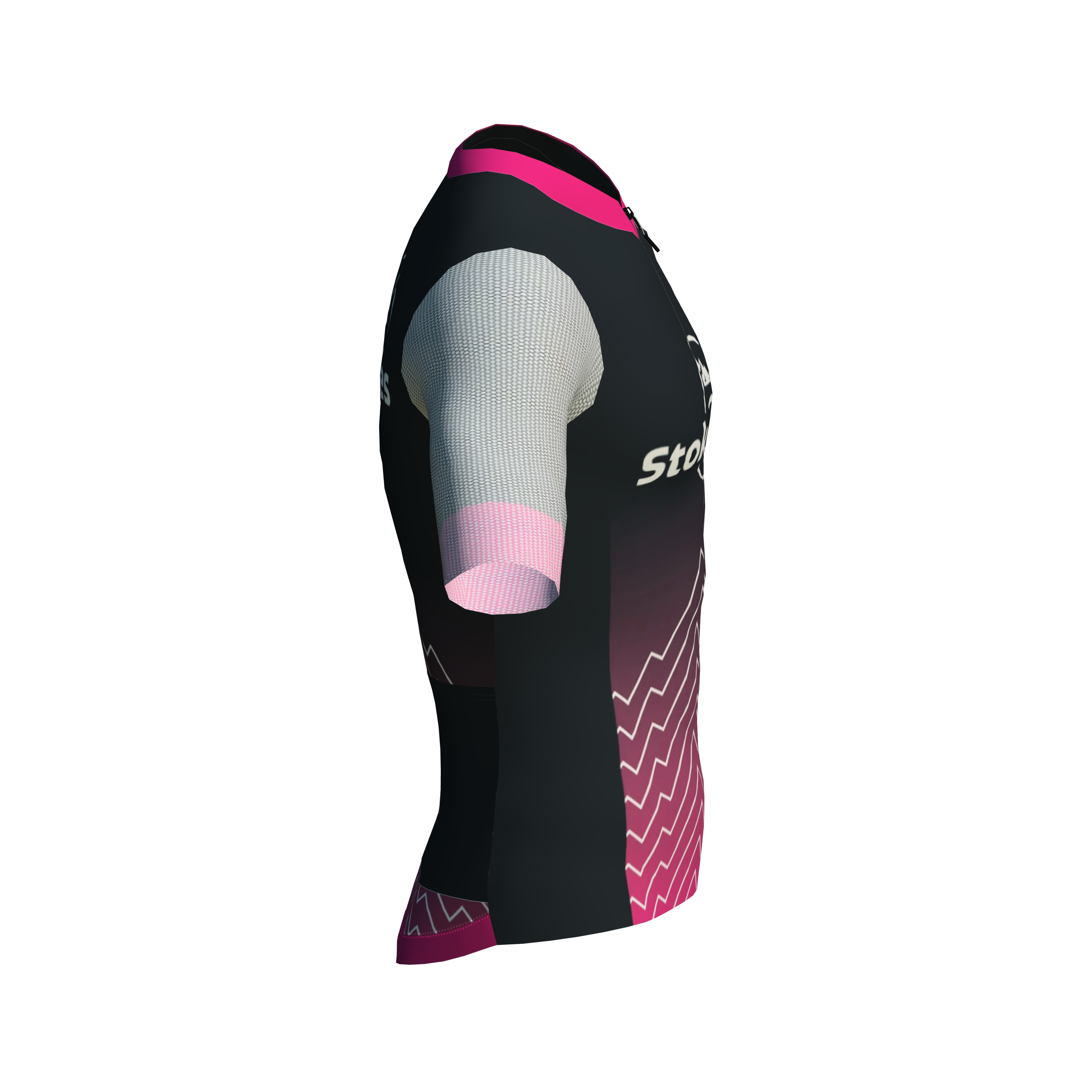 Stoked Cycles Women's Indoor Cycling Jersey - Breathable Pink Performance Bike Shirt for Spinning, Gym & Workouts