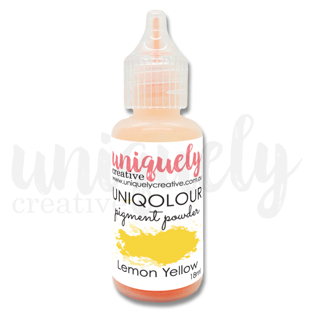 UNIQOLOUR Premium Lemon Yellow Pigment Powder for DIY Crafts, Soap Making & Art Projects - Vibrant Colorant for Resin, Bath Bombs & Painting