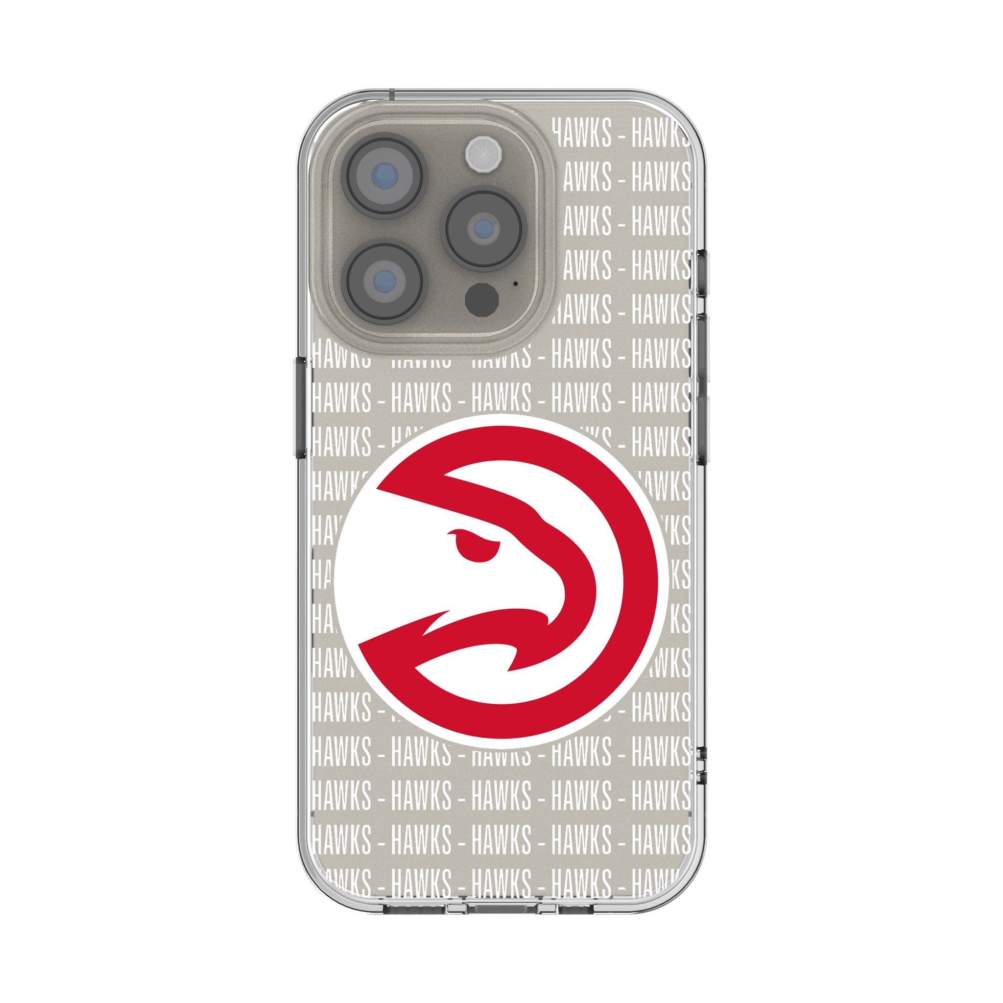 Atlanta Hawks Clear Phone Case for iPhone 14/13/12/11 Pro Max - Durable Protective Cover with Team Logo - Perfect for Basketball Fans & Game Day Accessories