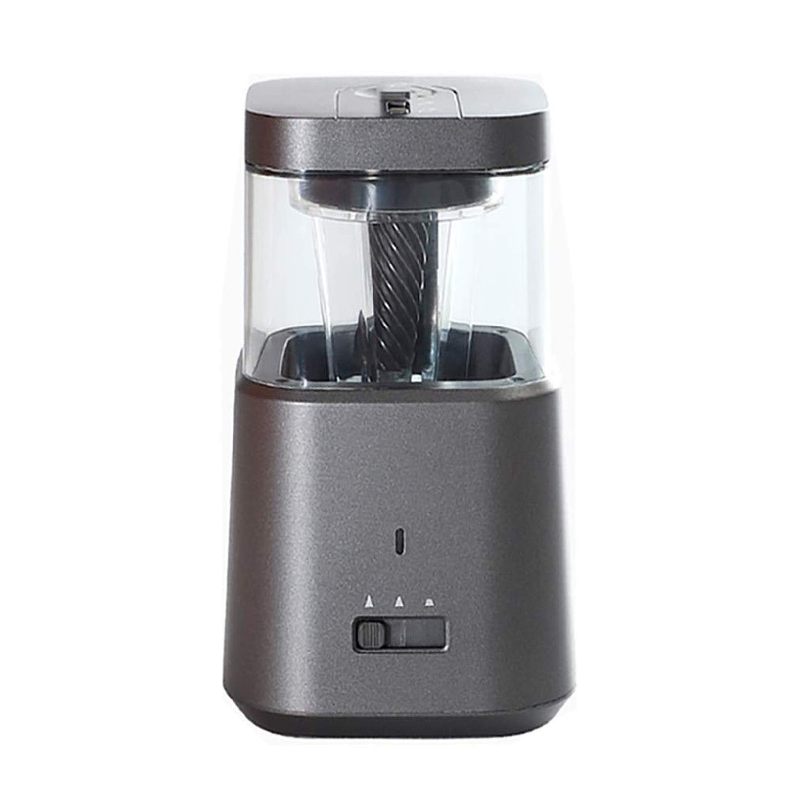 Electric Pencil Sharpener - Auto Stop, Adjustable, USB & Battery Powered - Perfect Point Sharpening for Home, Office & School (Batteries Not Included)