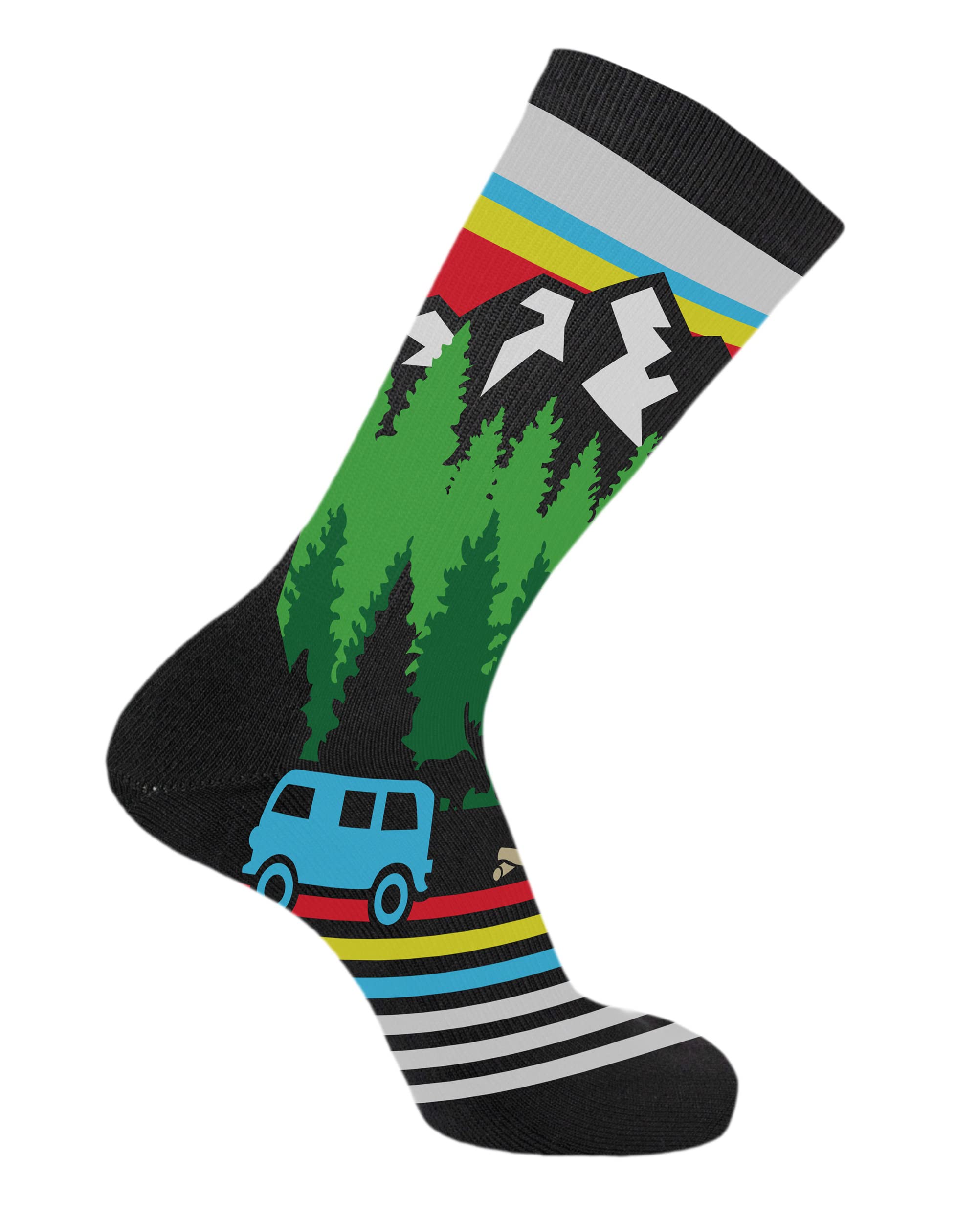 Premium Bamboo Crew Socks for Women & Men - Soft Breathable Compression Socks with Arch Support - Ideal for Running, Hiking, Yoga & Everyday Comfort