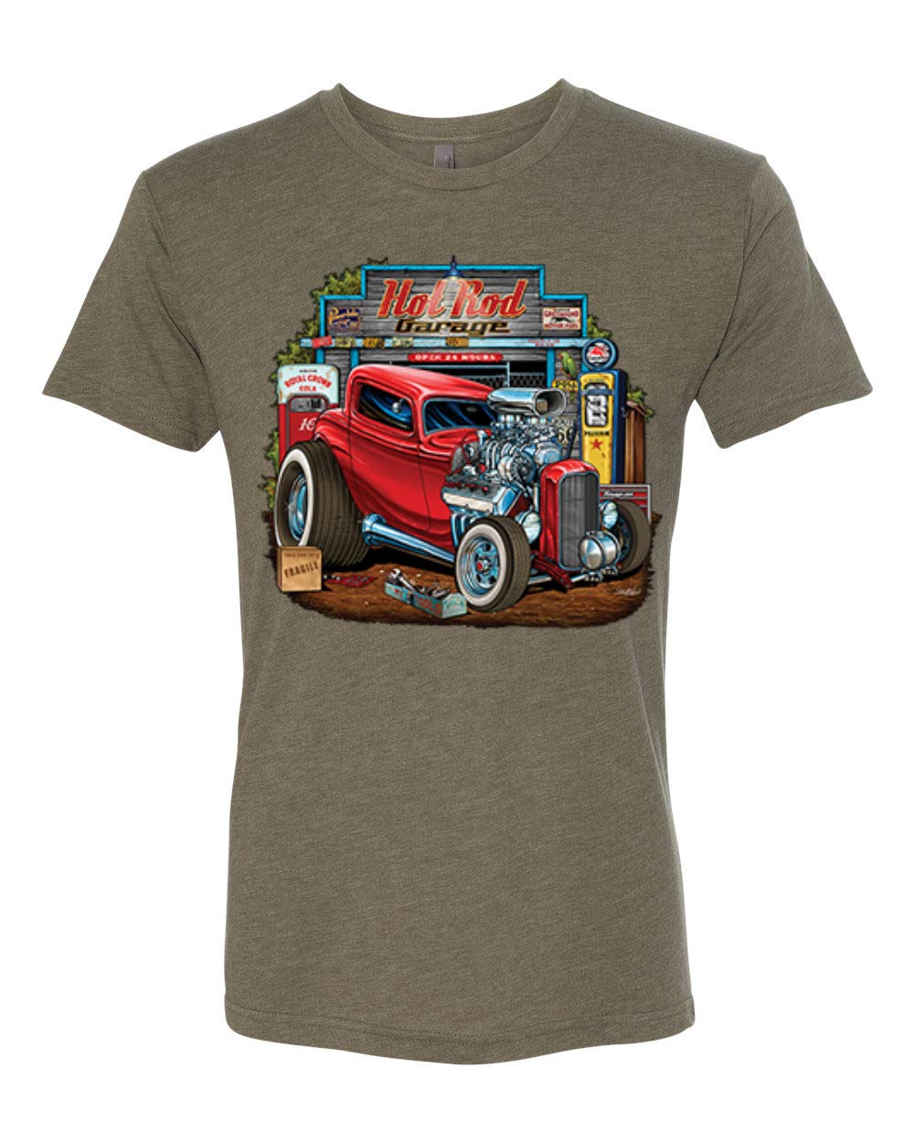 Vintage Hot Rod & Classic Car Enthusiast T-Shirt for Men - Premium Tri-Blend Tee - Perfect for Car Shows, Cruises & Automotive Events