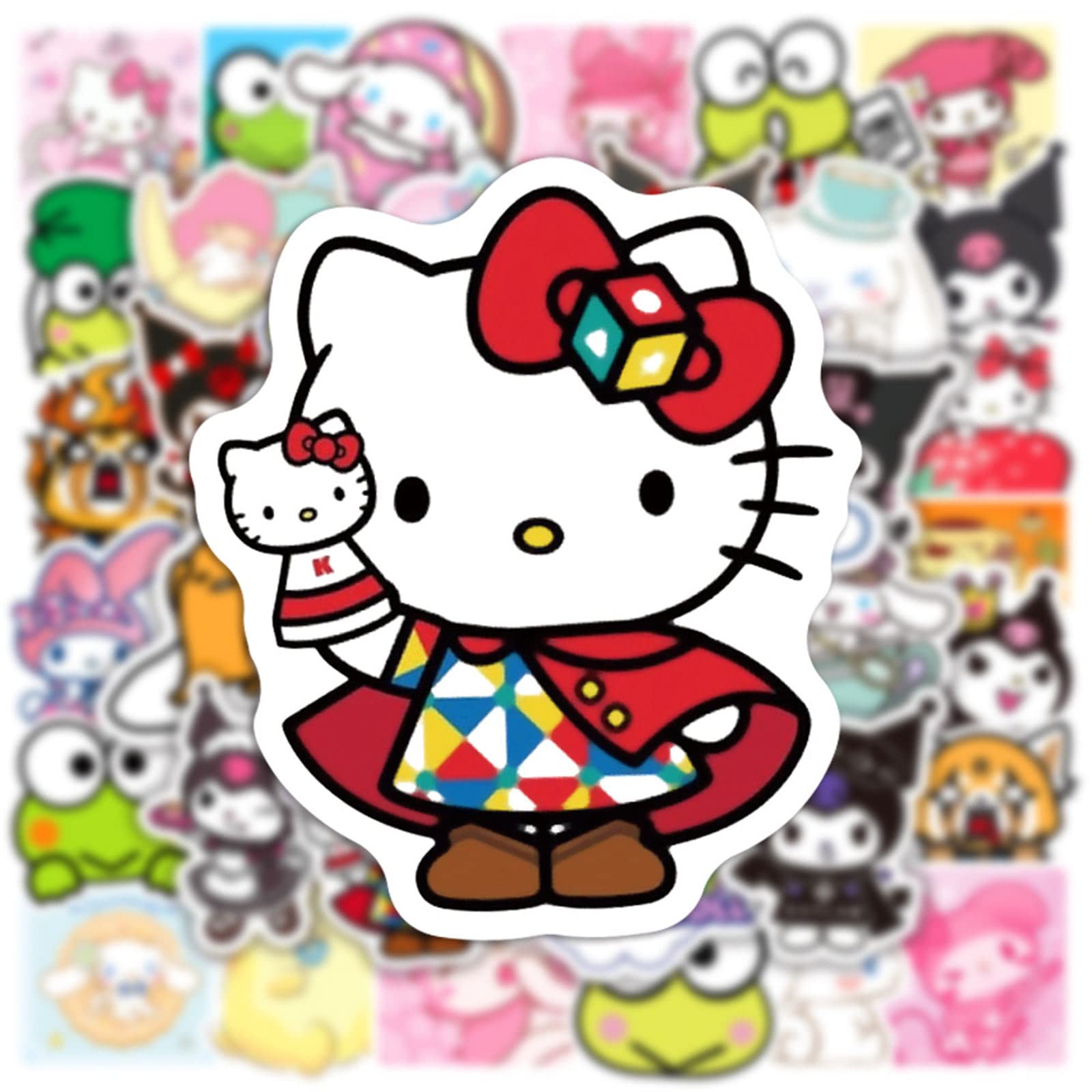50PCS Cute Kawaii Japanese Anime Stickers - Waterproof Vinyl Cartoon Stickers Pack for Kids, Teens, Girls & Adults - Perfect for Water Bottles, Laptops, Luggage, Phones, Notebooks & DIY Crafts