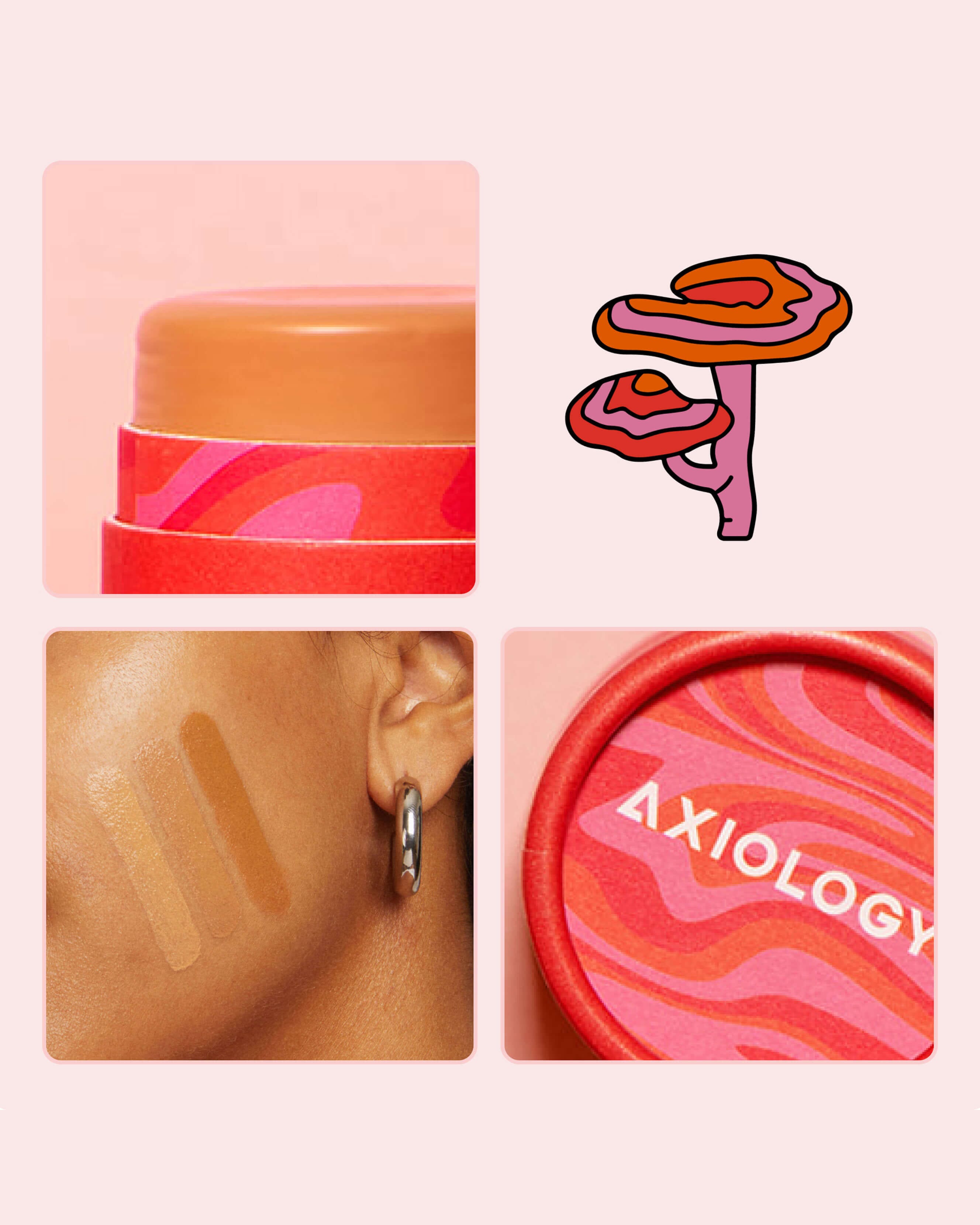 Fungdation Mushroom Foundation - Natural Vegan Makeup for Flawless Coverage | Perfect for Daily Wear & Sensitive Skin