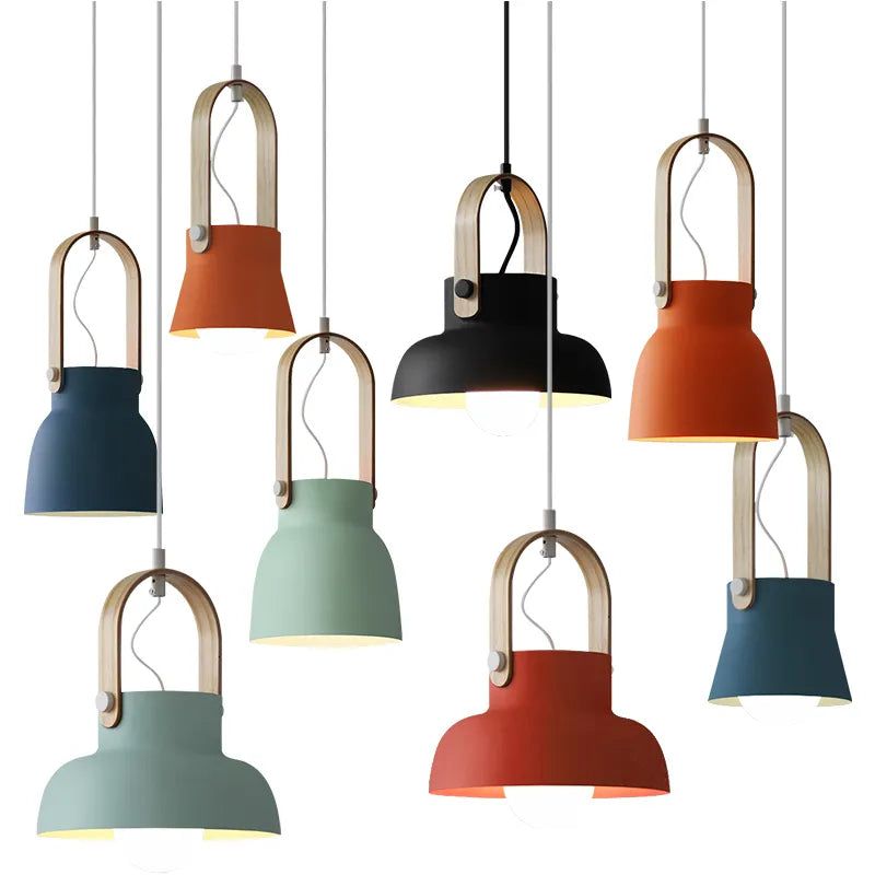 Macaron Loft LED Iron Pendant Light - Modern Industrial Hanging Fixture for Kitchen Island, Dining Room & Bedroom Lighting