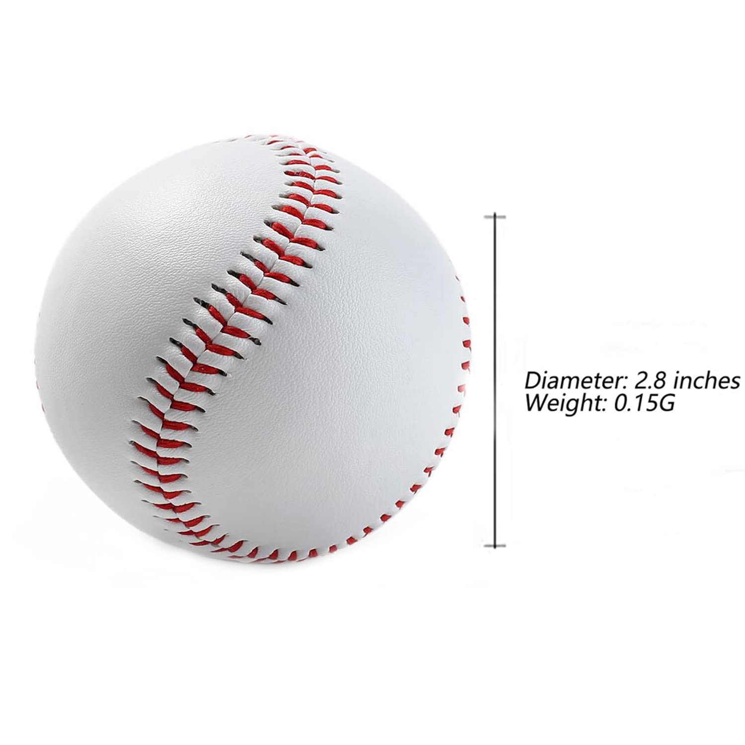 2.8 Inch Practice Baseballs - 6 Pack Soft Blank Baseballs for Adult & Youth League Play, Training, Competitions | Perfect for Sports Gifts, Autographs, Arts & Crafts | Ideal for Baseball Practice, Team Training & Memorabilia Collecting