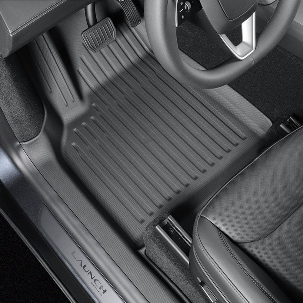 2025+ Tesla Model Y Juniper All-Weather Floor Mats & Liners Full Set (12-Piece) - Heavy Duty Protection for Front & Rear Seats - Perfect for Daily Commute, Road Trips & Family Adventures