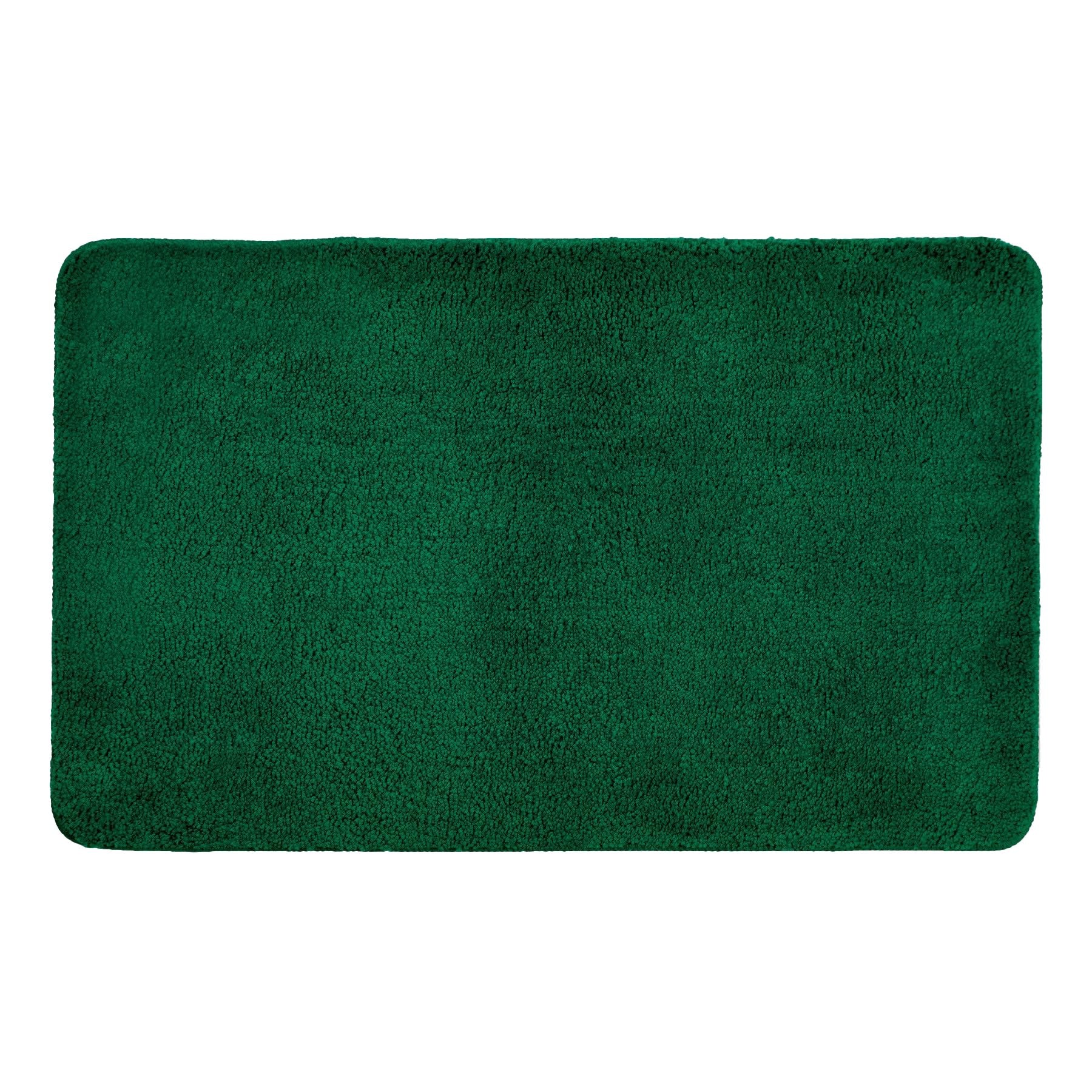 Premium Antron Luxury Non-Slip Bath Mat - Dark Green, Soft Absorbent Quick-Dry Bathroom Rug for Shower, Tub & Vanity Area - Perfect for Bathroom Safety & Comfort