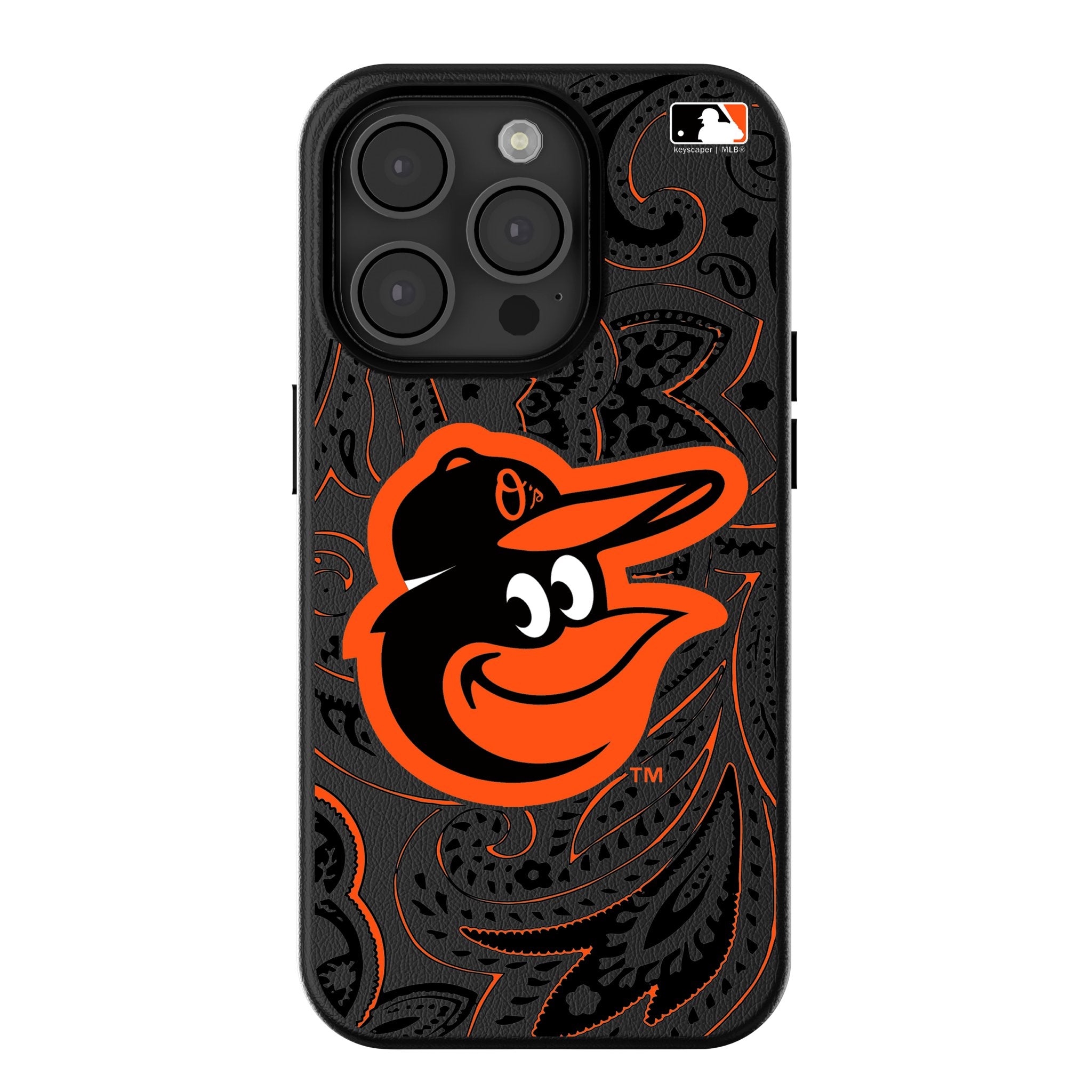 Baltimore Orioles Paisley MagSafe Compatible Phone Case for iPhone 14/13/12 Pro Max - Stylish Protective Cover for Baseball Fans, Perfect for Games & Daily Use