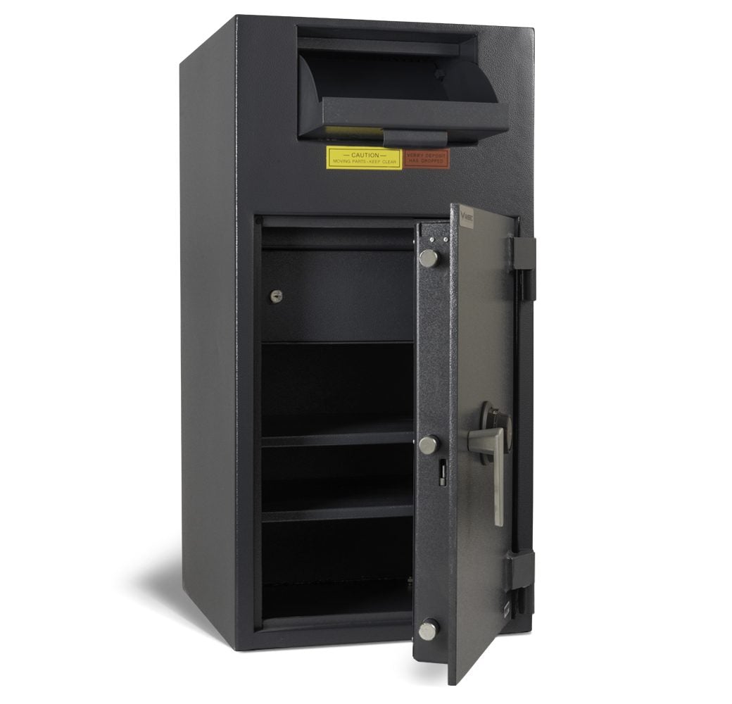 AMSEC BWB3020FL Wide Body Deposit Safe - Heavy Duty Fireproof Safe Box for Cash, Valuables & Documents - Ideal for Retail, Office & Home Security