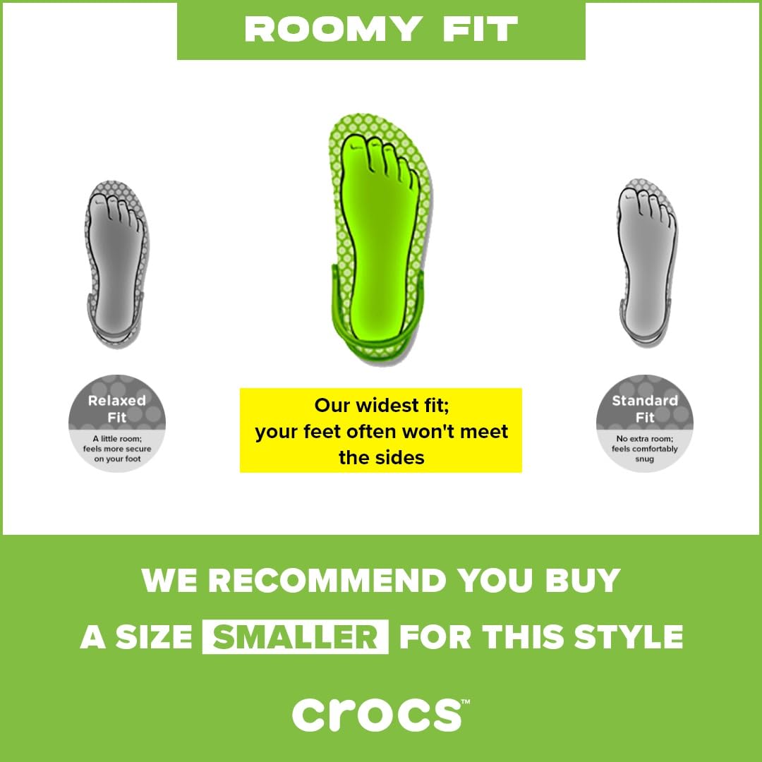 Crocs Unisex Classic Clog Sandals for Men & Women | Comfortable Slip-On Water Shoes for Beach, Pool & Outdoor Activities