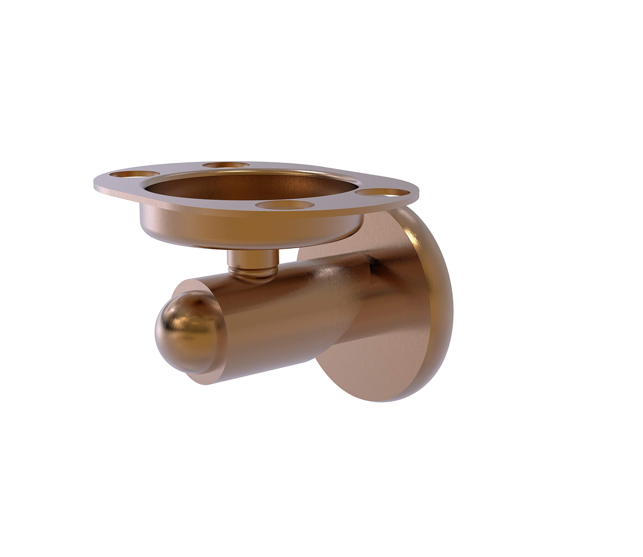 Allied Brass Soho Collection Tumbler Toothbrush Holder - Brushed Bronze Finish | Modern Bathroom Organizer for Countertop Storage & Home Decor