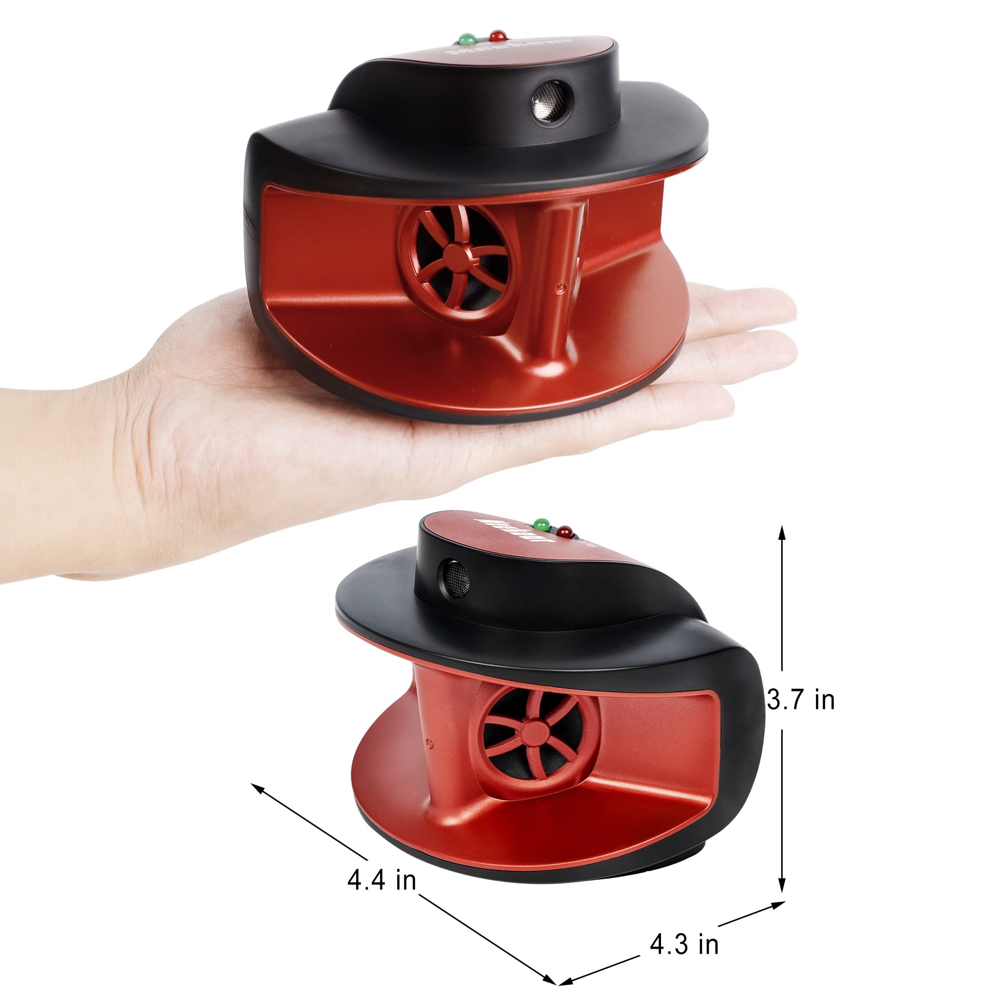 Ultrasonic Mice Repellent - 4-in-1 Electric Pest Control for Rats, Squirrels & Rodents | Plug-in Humane Mouse Deterrent Device | Safe for Humans & Pets | Indoor Use Only | Perfect for Homes, Garages & Basements