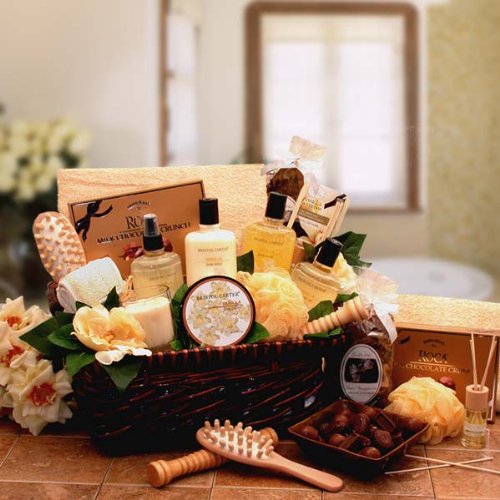 Luxury Spa Gift Basket for Women - Relaxation & Self-Care Gift Set with Bath Bombs, Candles & More | Perfect Birthday, Anniversary & Thank You Present