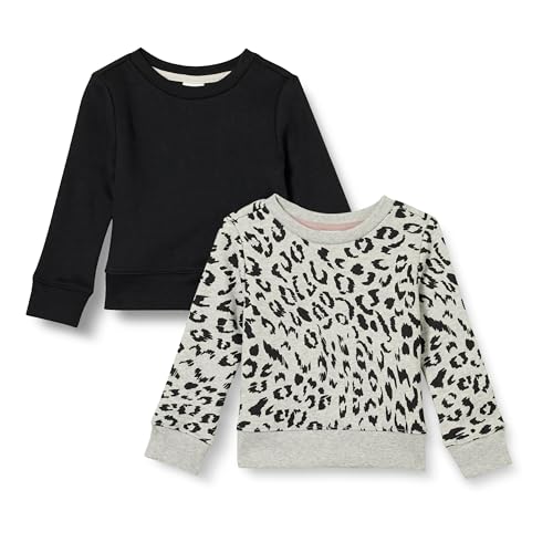 Black/Light Grey Heather Leopard