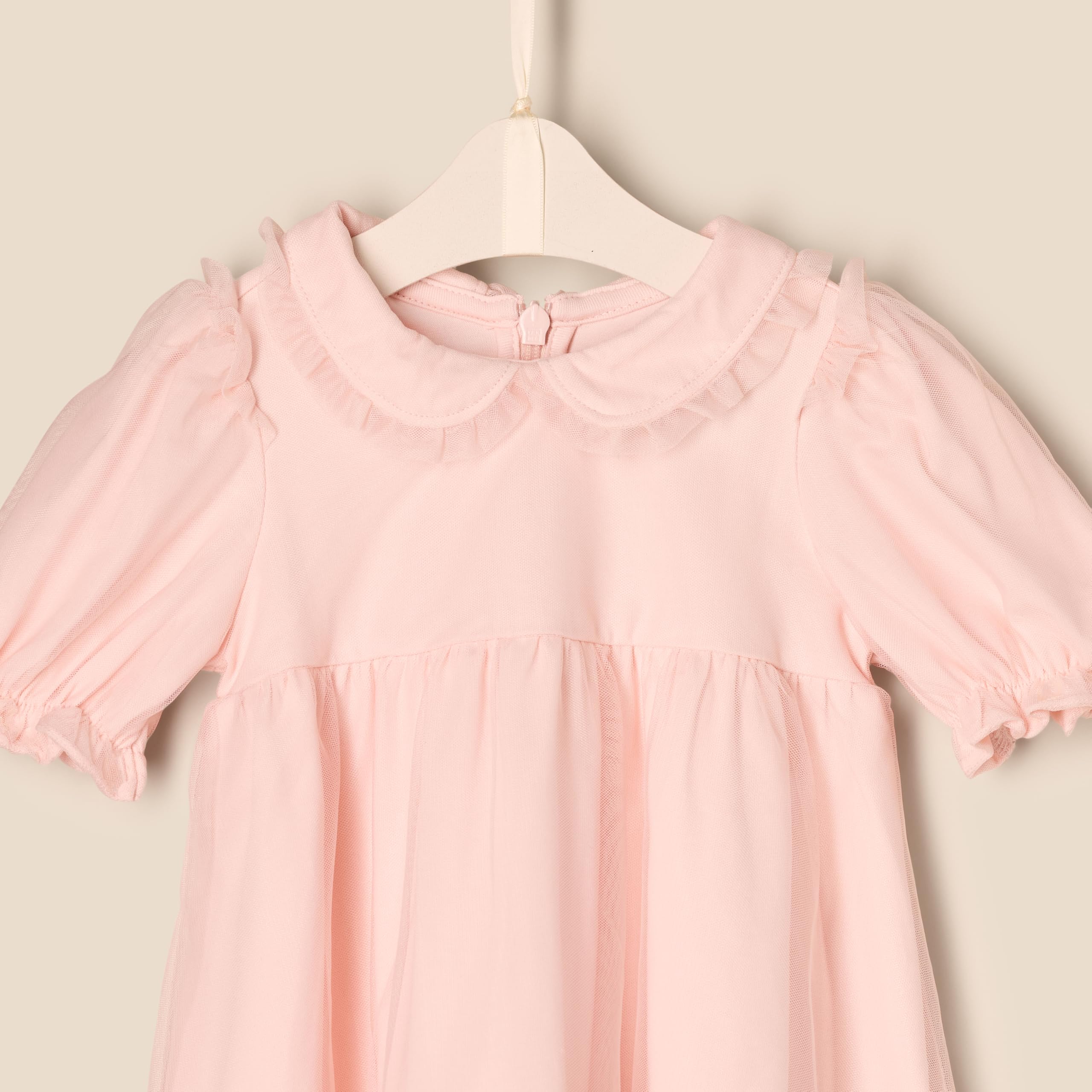Amazon Essentials x Sofia Grainge Baby Girls' Tulle Dress - Elegant Party Dress for Infants, Toddlers & Newborns - Perfect for Birthday Parties, Christenings & Special Occasions