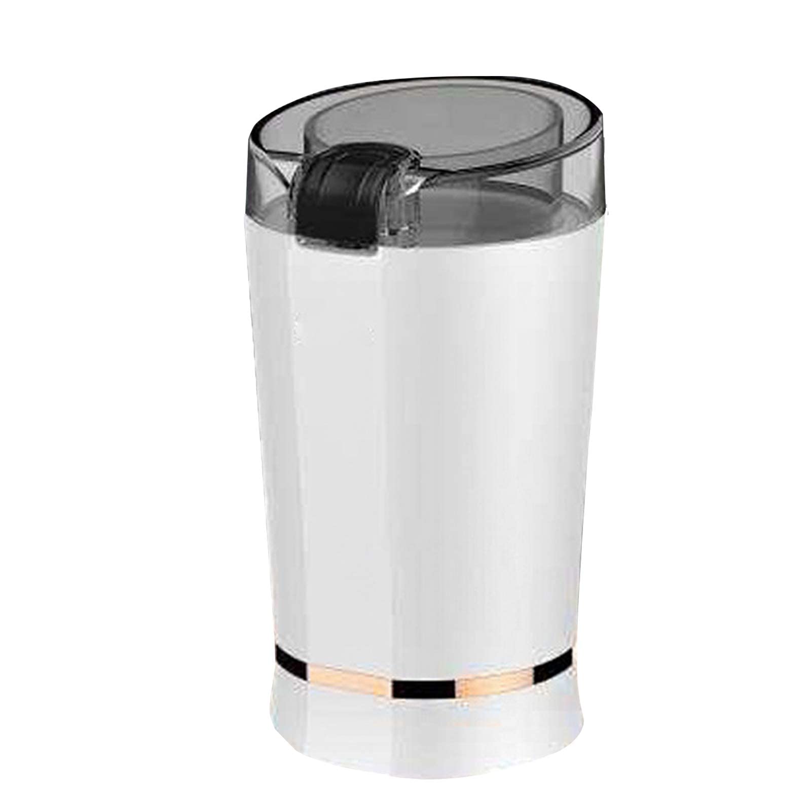 Premium Electric Spice & Coffee Grinder - Stainless Steel Blades for Pepper, Beans, Herbs, Nuts, Grains - Compact & Powerful White Grinder for Kitchen, Coffee Bar & Home Use