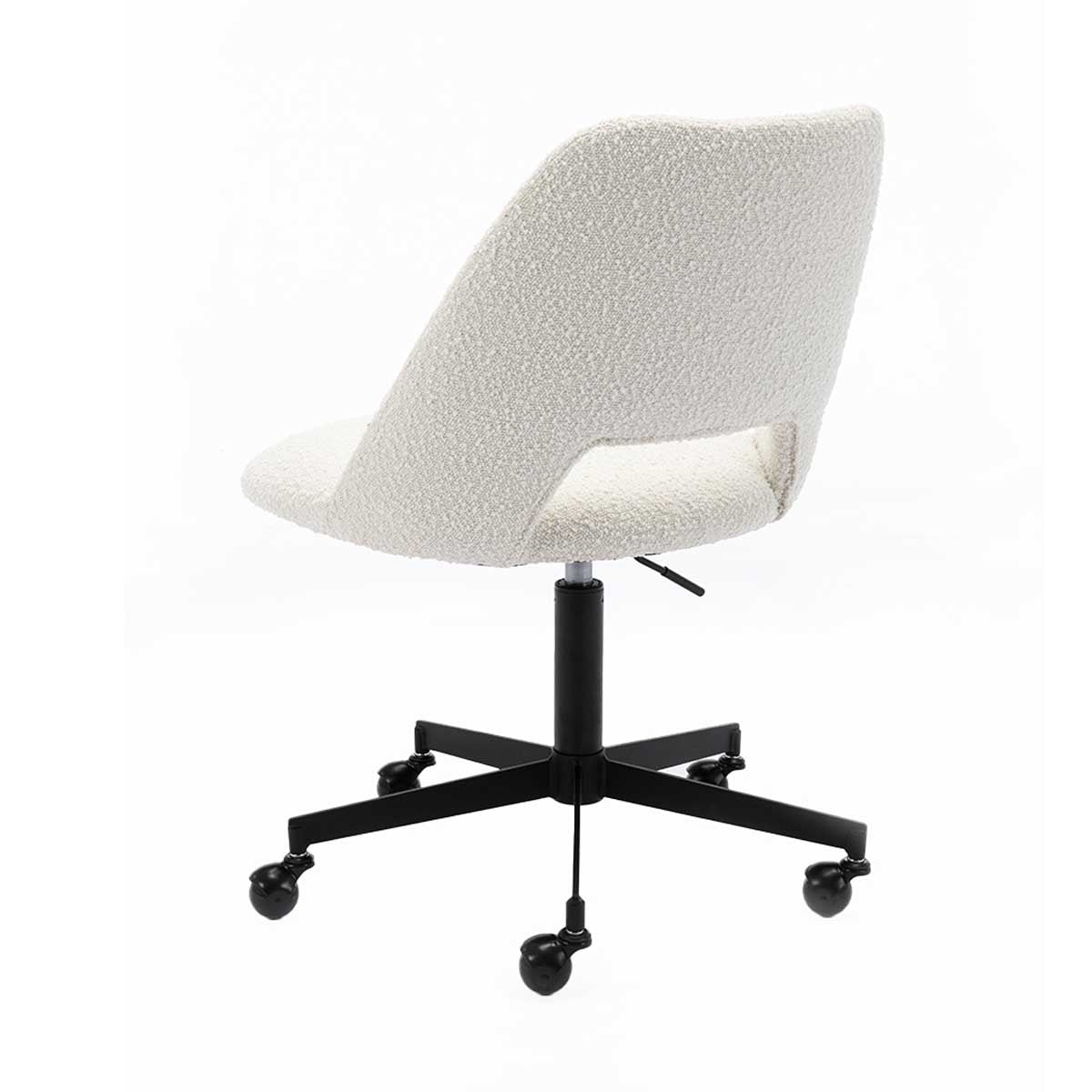 Luxury Belmont Boucle Office Chair - Ergonomic Executive Desk Chair with Adjustable Height for Home & Office Workspace - Perfect for Remote Work, Gaming & Study