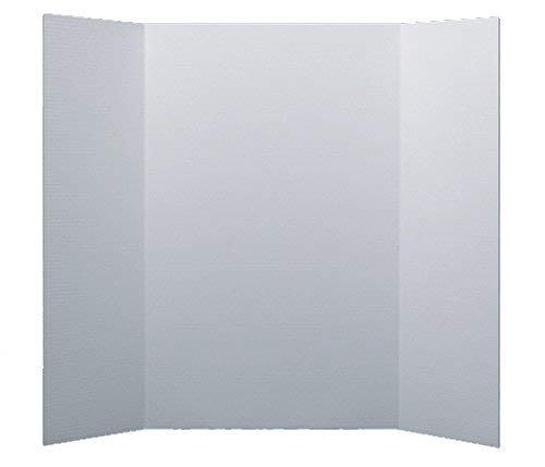 Flipside Products 36” x 48” Tri-Fold Presentation Boards - Premium White Corrugated Display Boards for Science Fair Projects, School Presentations, Business Events & Trade Shows (24-Pack, Made in USA) - Perfect for Classroom Projects, Exhibitions & Professional Displays