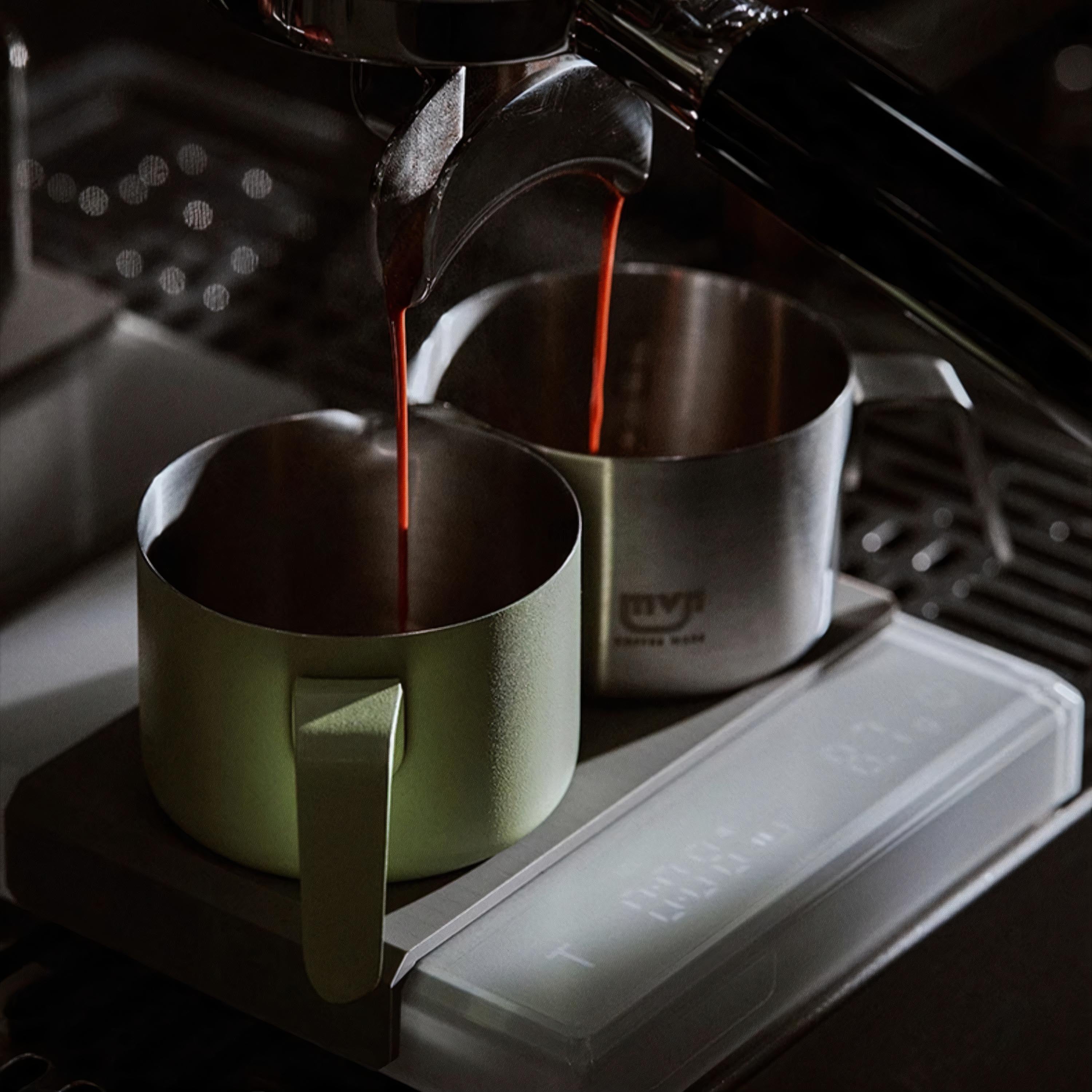 MUVNA Espresso Measuring Cup - Precise Coffee Dosing Tool for Baristas & Home Brewing - Perfect for Espresso, Latte & Cappuccino Making