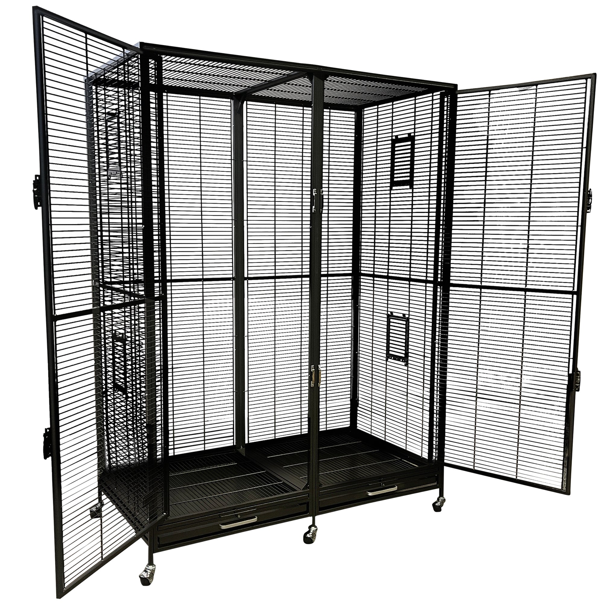 Premium New Borneo Cage - Durable & Spacious Bird Cage for Parrots, Cockatiels & Small Birds - Perfect for Home, Office & Outdoor Use