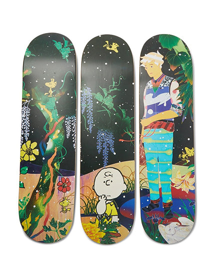 Peanuts by Tomokazu Matsuyama Triptych Art Print - Vintage Pop Art Decor for Home, Office & Gifts | Perfect for Living Room, Bedroom & Studio Wall Decor