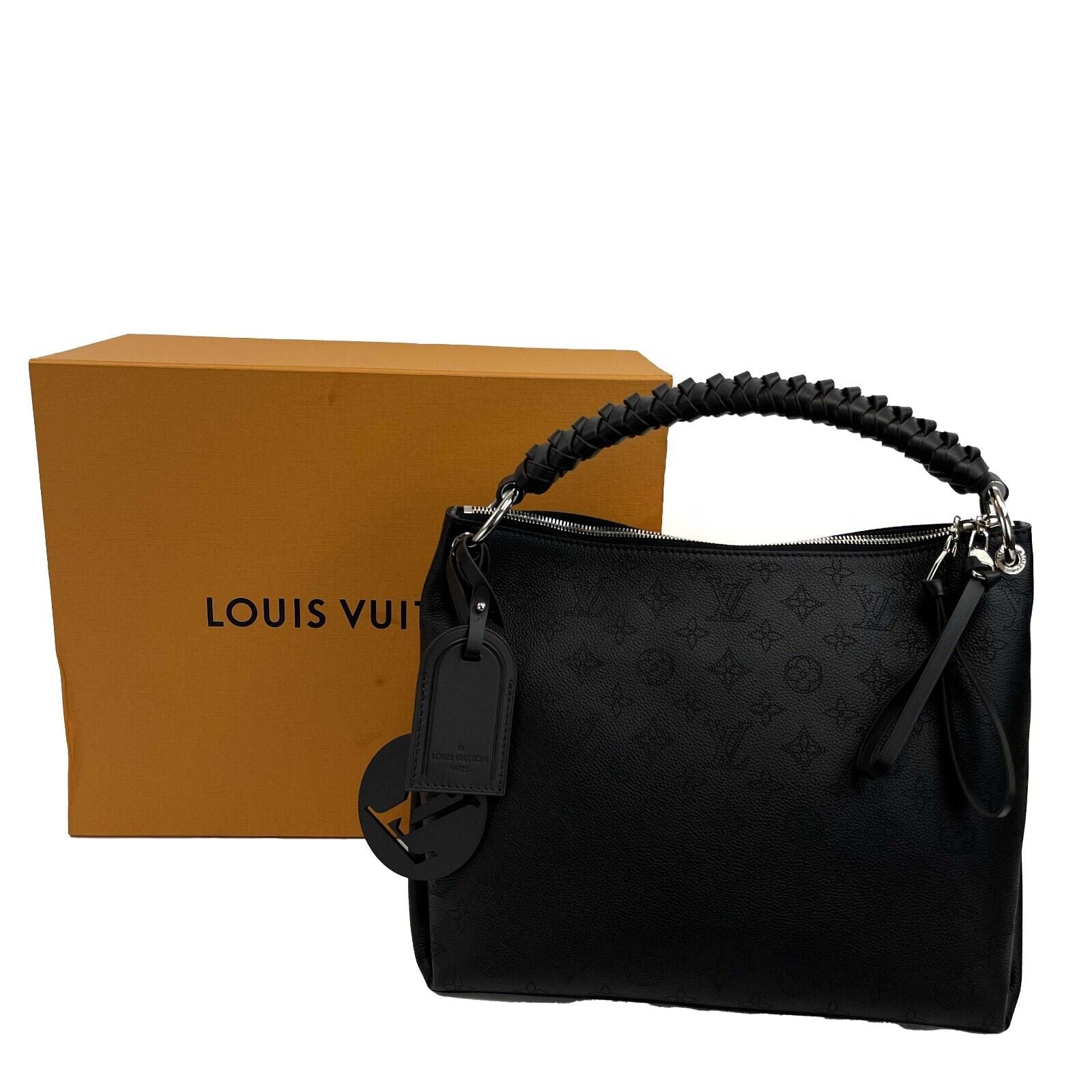 Authentic Louis Vuitton Beaubourg Hobo MM Bag in Malina Black | Top Handle & Adjustable Shoulder Strap | Luxury Crossbody Purse for Women | Perfect for Work, Travel & Evening Events