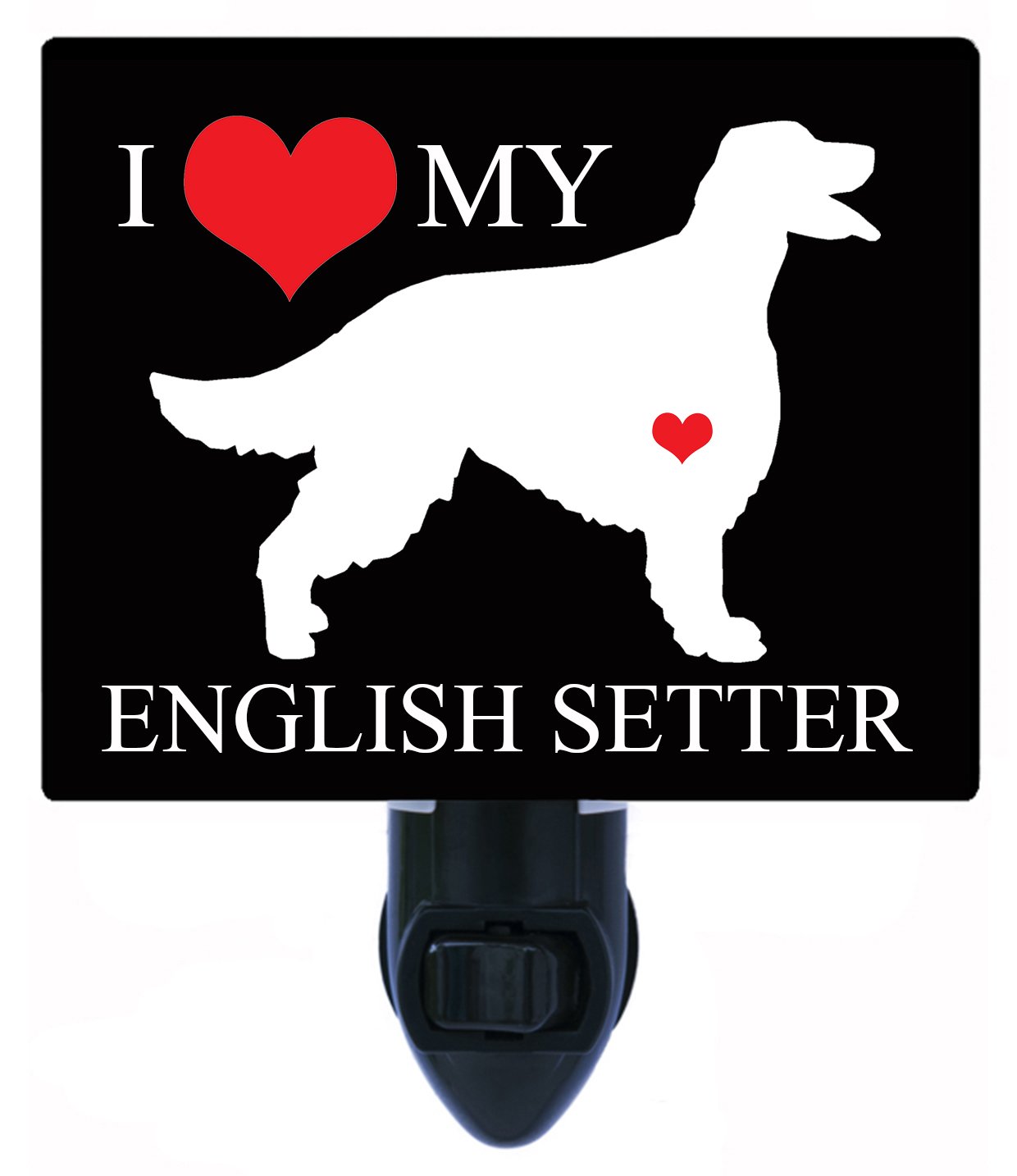 Heartwarming English Setter LED Night Light - Perfect for Dog Lovers, Bedroom, Nursery & Gift Giving