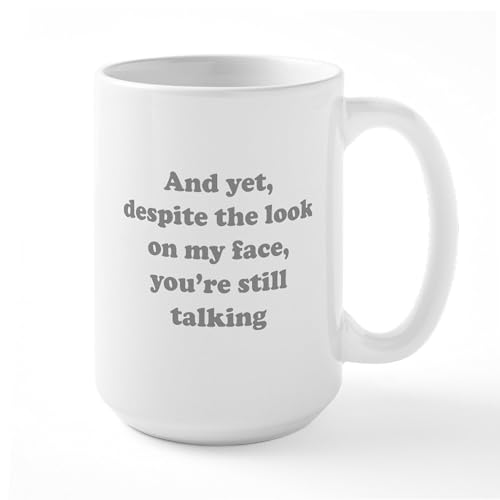 White - You're Still Talking Large Mug