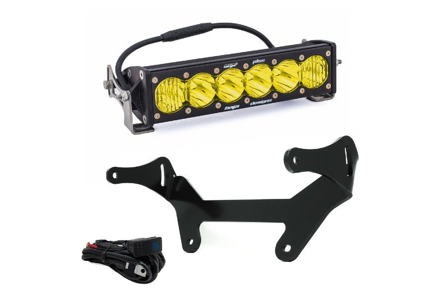 Ford Bronco Baja Designs OnX6+ LED 10 Inch Shock Mount Light Bar Kit - Amber Off-Road Lighting for Can-Am Maverick X3 - Perfect for Night Trail Riding & Off-Road Adventures