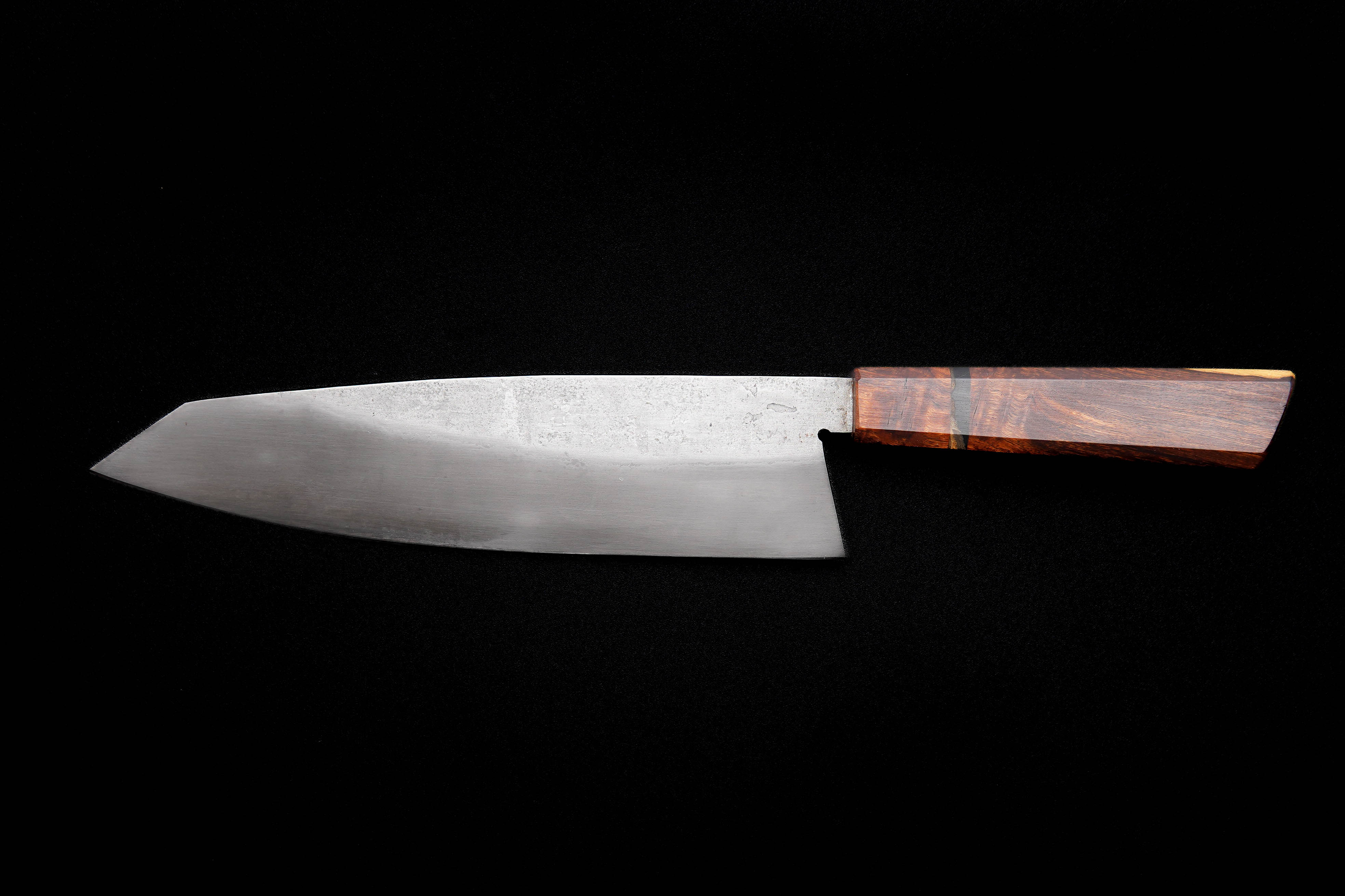 Fudo Forge 210mm Brute de Forge Gyuto Japanese Chef Knife by Erich Orris #1323 - Premium Handcrafted Kitchen Knife for Professional Chefs & Home Cooking