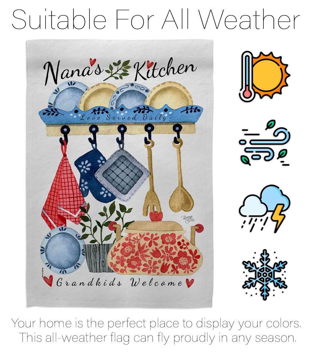 Breeze Decor Kitchen Garden Flag for Family & Grandparents - House Decoration & Gift