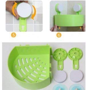 Boxwish® Plastic Soap Holder for Bathroom & Kitchen Sink - Wall Mounted Soap Dish with Drain Holes - Perfect for Showers, Bathtubs, and Sinks to Keep Countertops Dry & Clean