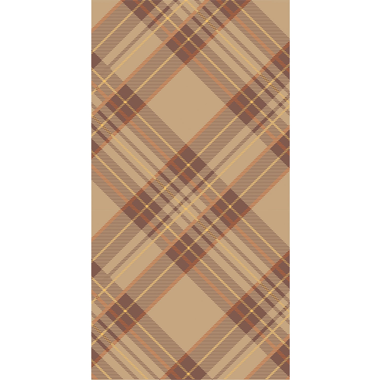 Autumn Plaid Guest Napkins - Premium Cotton Cloth Napkins for Fall Dinner Parties, Thanksgiving, and Holiday Gatherings