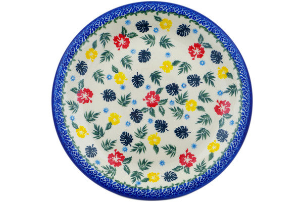 10-Piece Tropical Floral Dinner Plate Set - Elegant & Durable Porcelain Plates for Everyday Dining, Parties & Home Decor