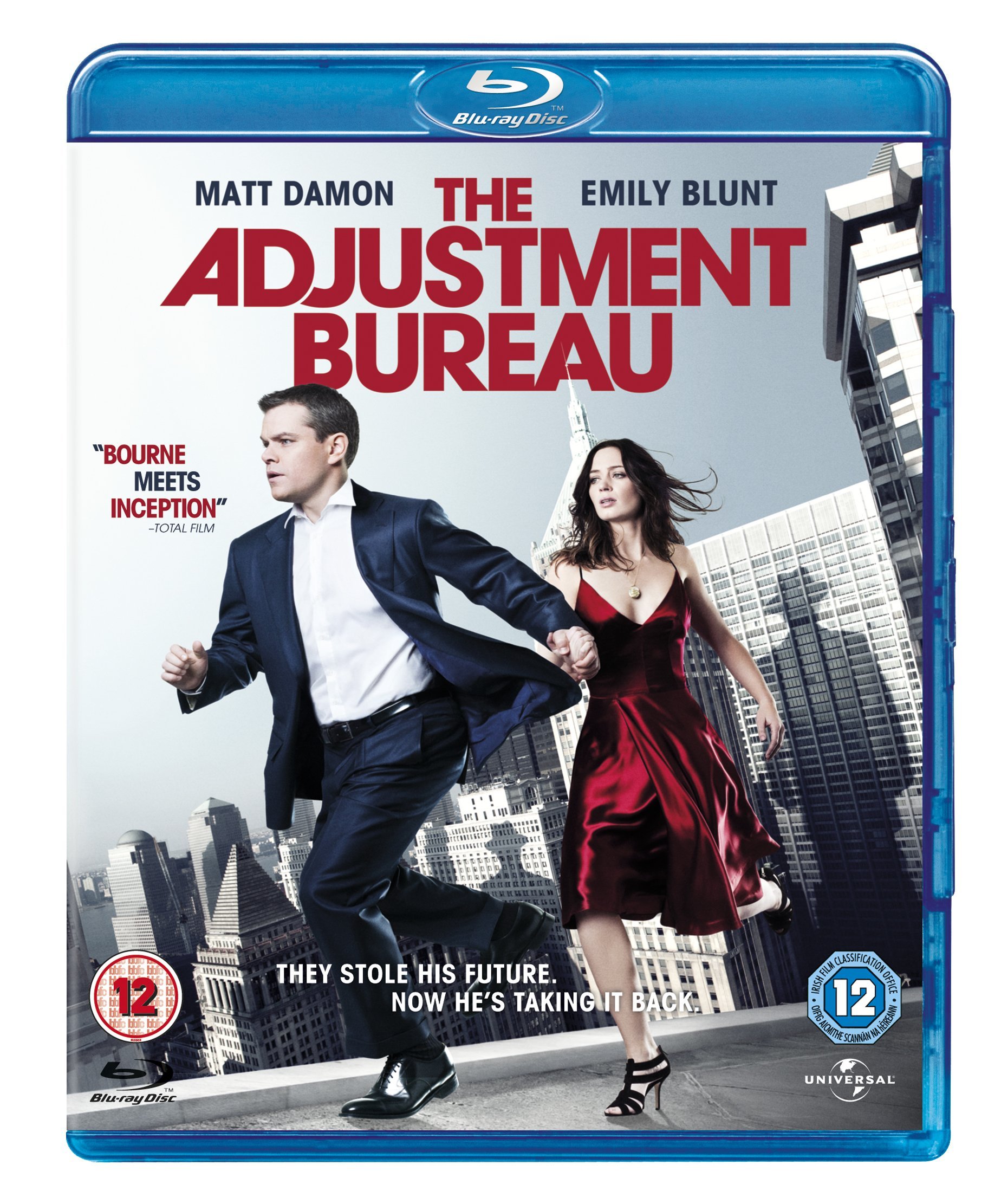 The Adjustment Bureau Blu-ray - Region Free - Action Thriller Movie for Home Theater & Movie Night Entertainment