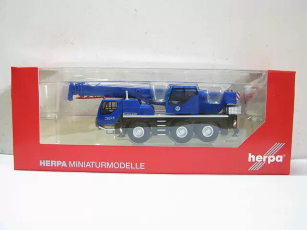 1:87 Scale Herpa Liebherr LTM 1045/1 German Federal Technical Relief Agency Diecast Crane Model - Mini Construction Vehicle Toy for Collectors & Hobbyists | Perfect for Display, Gifts & Diorama Scenes