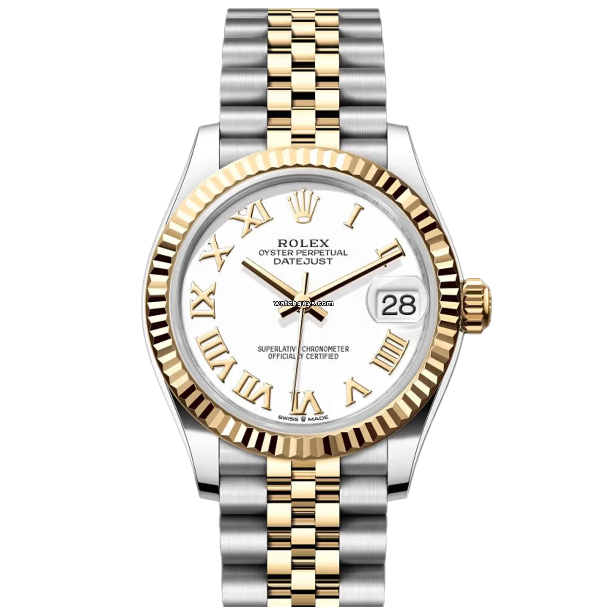 Rolex Datejust 278273 36mm Men's Watch - White Dial with Roman Numerals, Jubilee Bracelet - Perfect for Business Meetings & Luxury Events