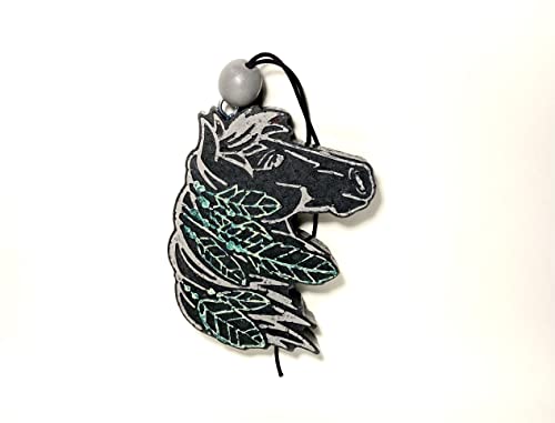 Horse Car Air Freshener with Magnet - Reusable Auto Freshener for Vehicles, Home & Office | Long-Lasting Scent for Cars, Trucks, Closets & Small Spaces