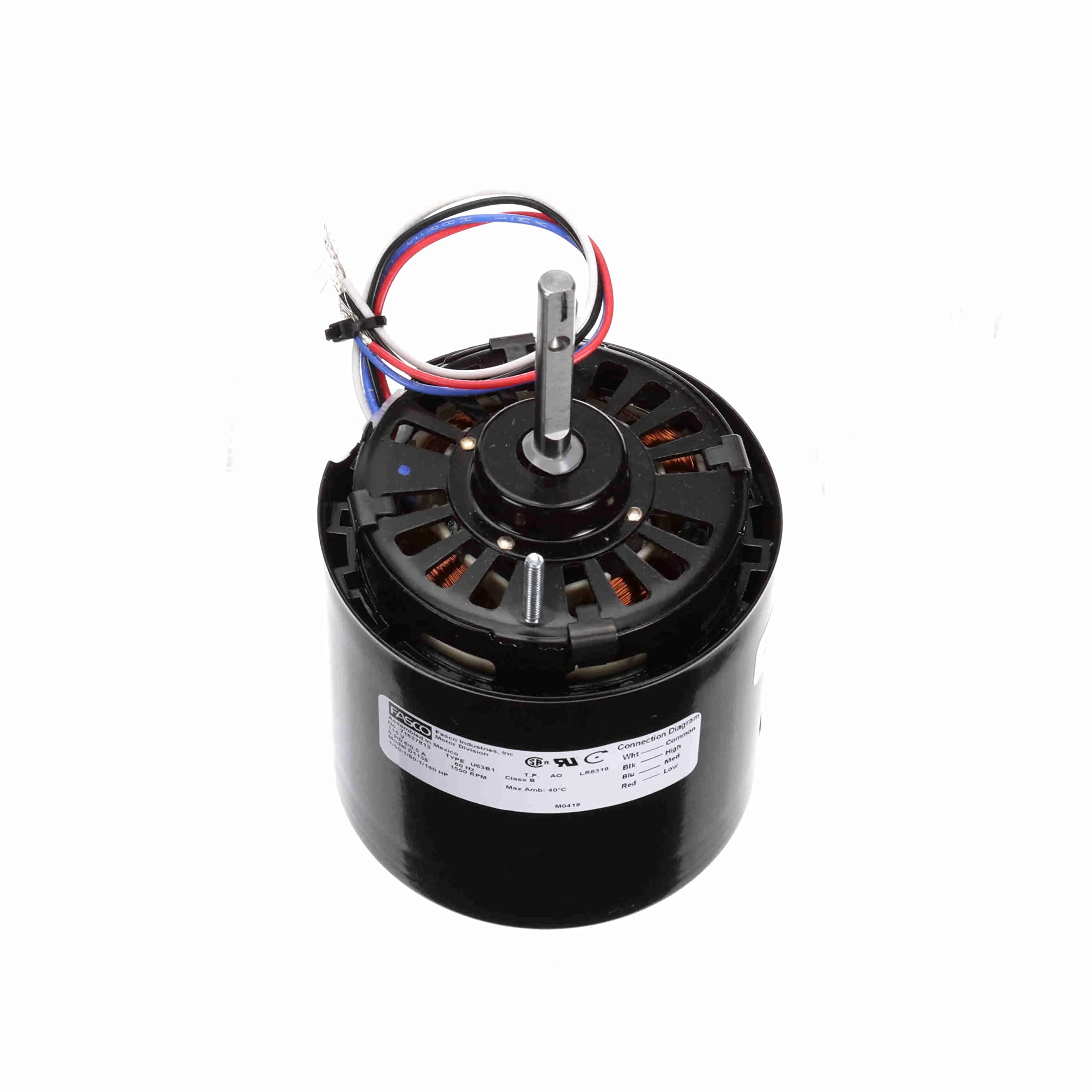High-Quality 115V Condenser Fan Motor with Stud Mount - Flat Design for HVAC, Refrigeration & AC Units - Durable & Efficient Cooling Solution