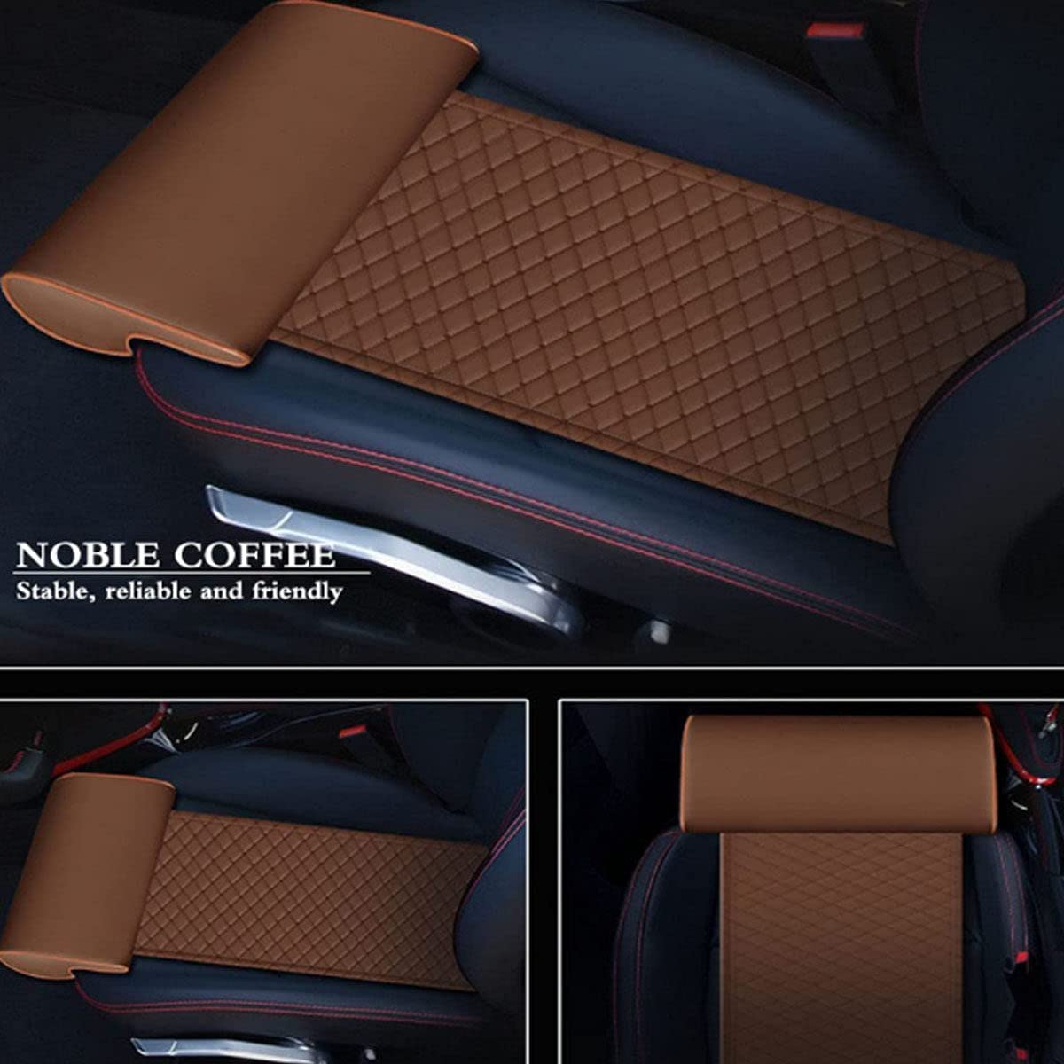 **Car Leg Support Pillow for Long-Distance Driving - Comfortable Elevated Leg Rest Cushion with Brown Diamond Design, Relieves Leg Pain & Improves Posture - Perfect for Road Trips, Travel & Office Use**