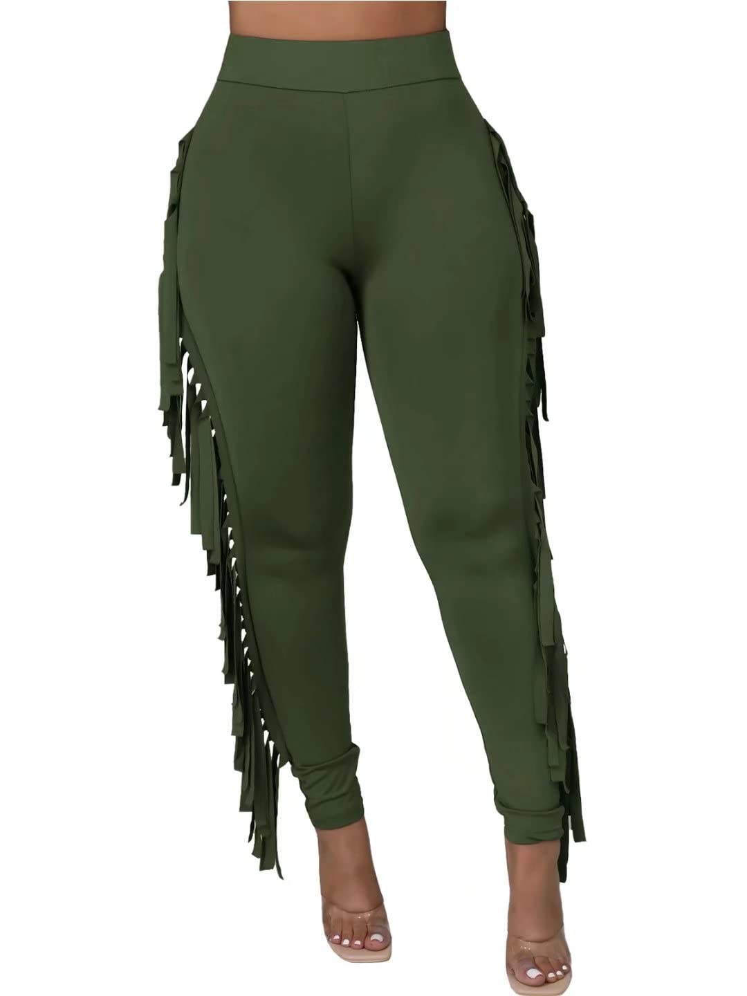 Mojessy Women's High Waist Skinny Pants - Elastic Slim Leggings for Yoga, Workout & Everyday Wear | Comfortable Stretchy Workout Pants for Running, Gym & Casual Outfits
