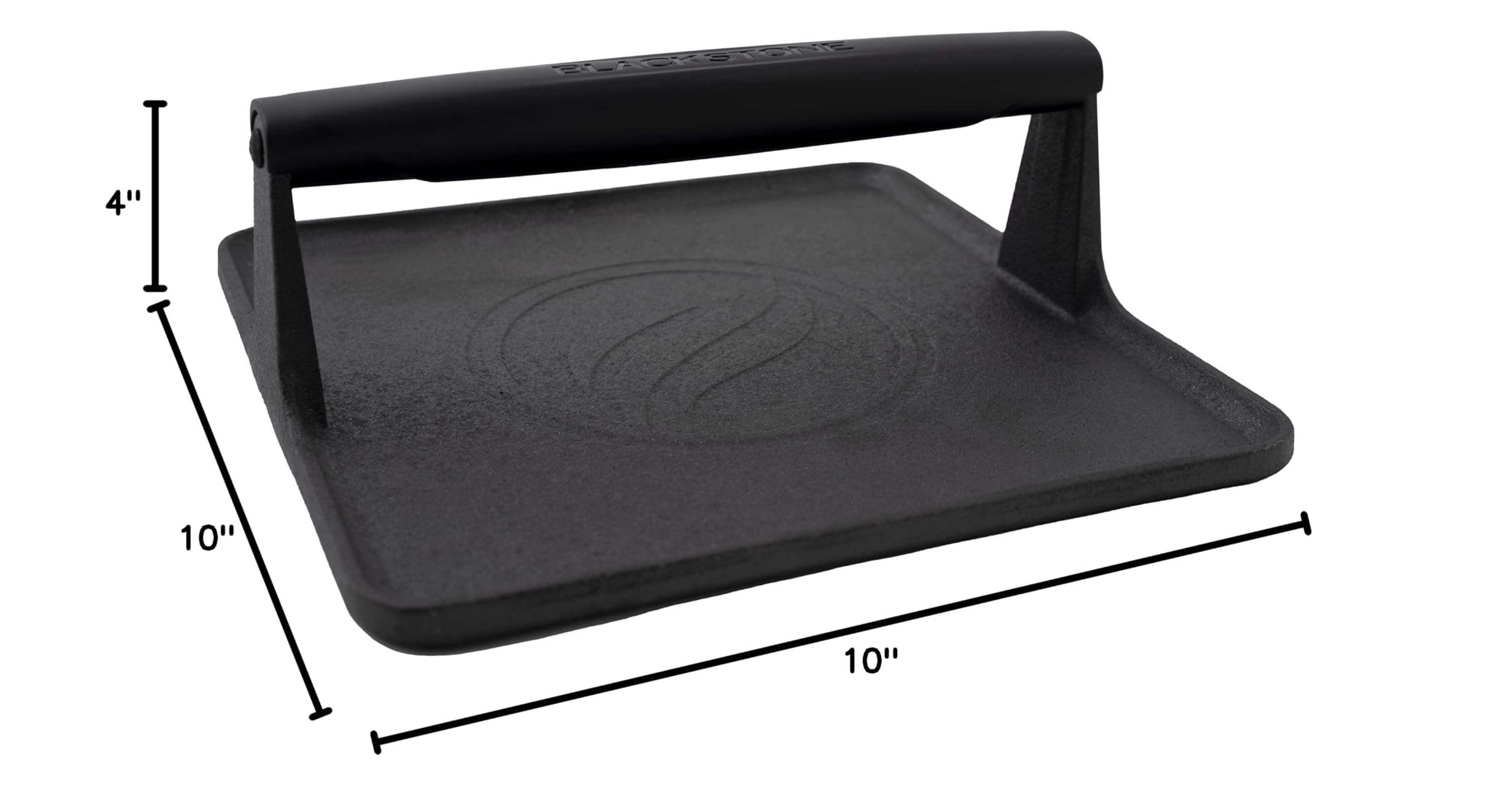 Blackstone 5554 Pre-Seasoned Cast Iron Griddle Grill Press XL - 10