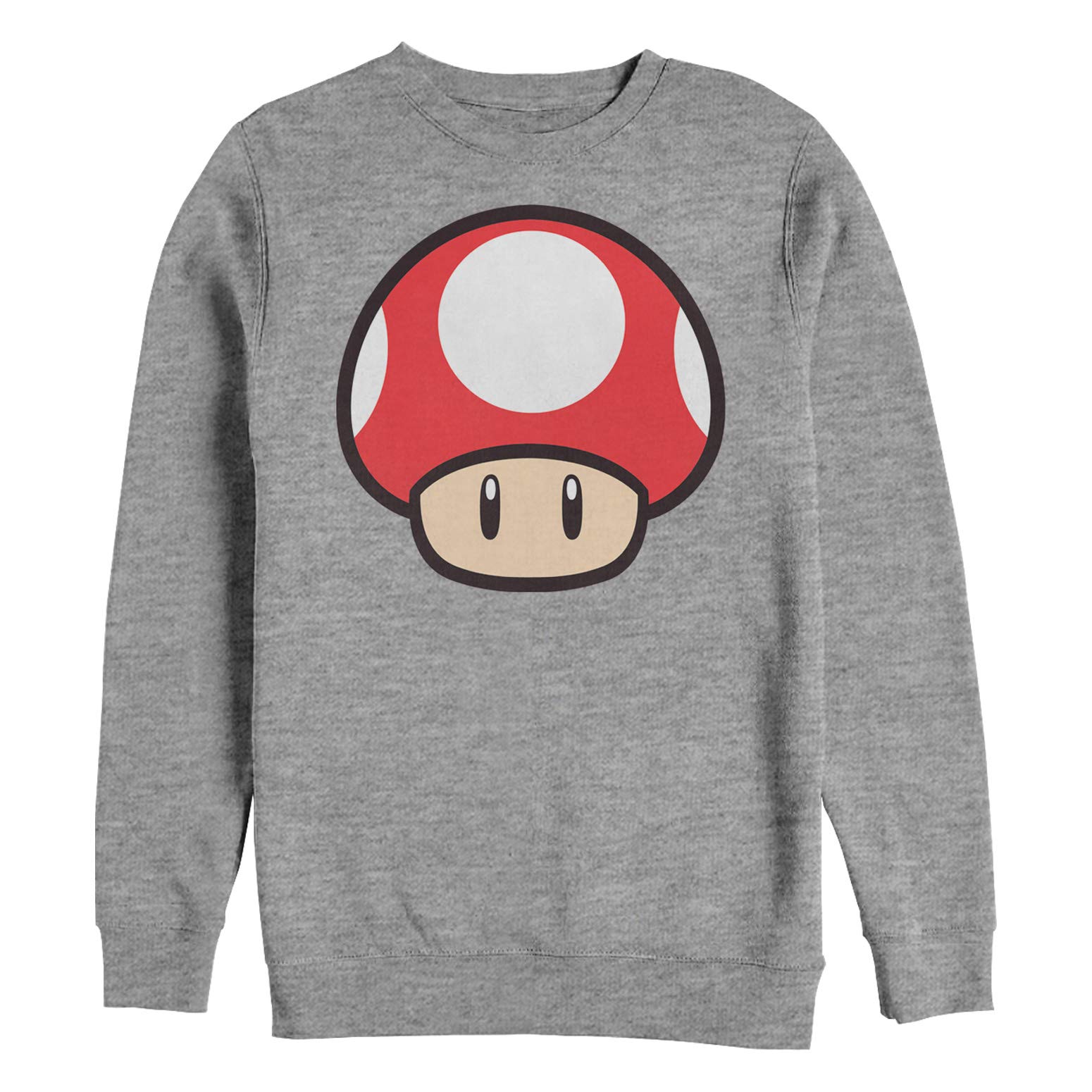 Nintendo Mario Mushroom Sweatshirt for Men - Retro Gaming Hoodie with Super Mario Print - Perfect for Casual Wear, Cosplay & Gamer Gifts