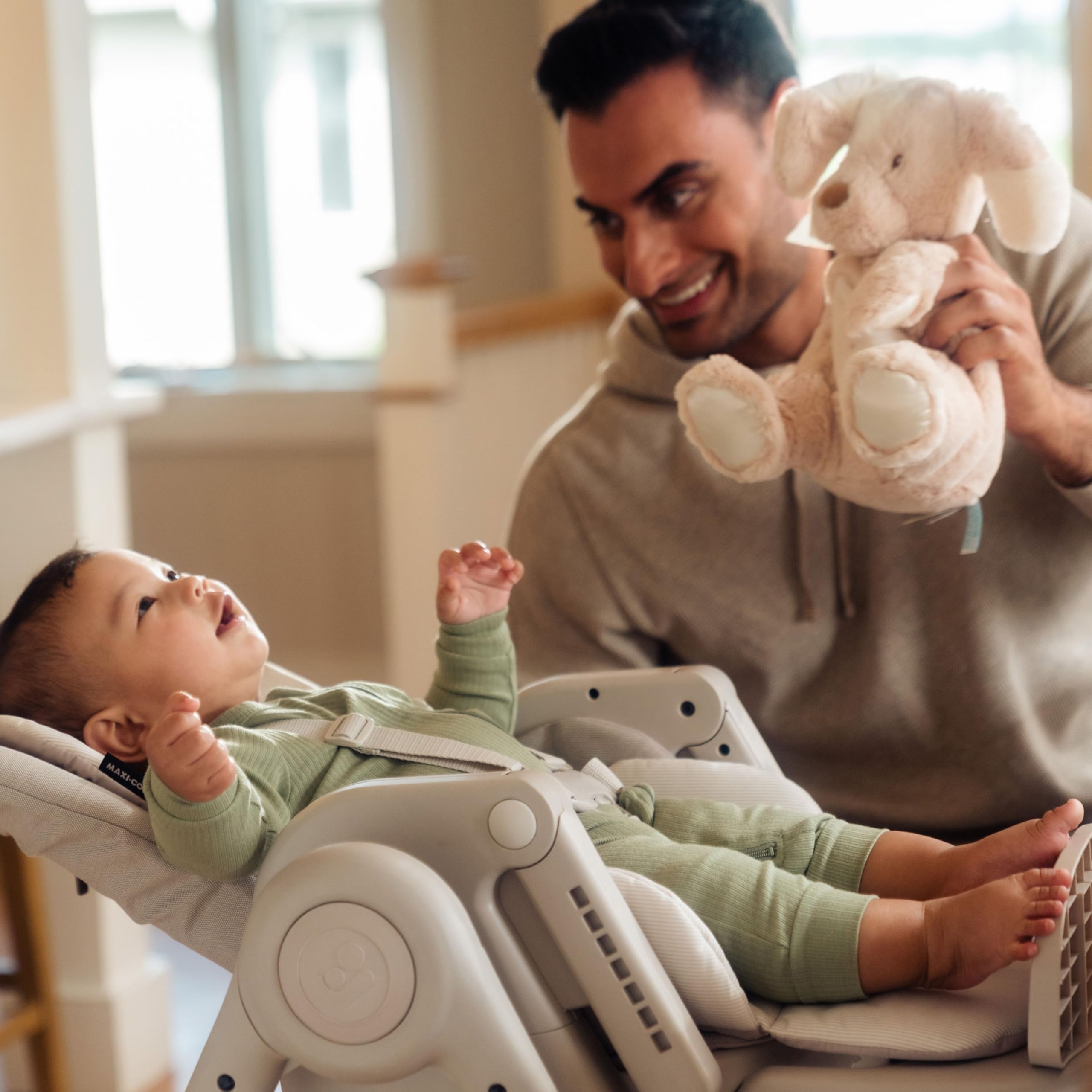 Maxi-Cosi Minla 6-in-1 Convertible Baby High Chair | Foldable, Adjustable & Portable | Classic Green Design | Perfect for Dining, Travel & Small Spaces