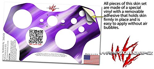 XBOX 360 Wireless Controller Skin - Purple Paint Blend Decal for Gaming Protection