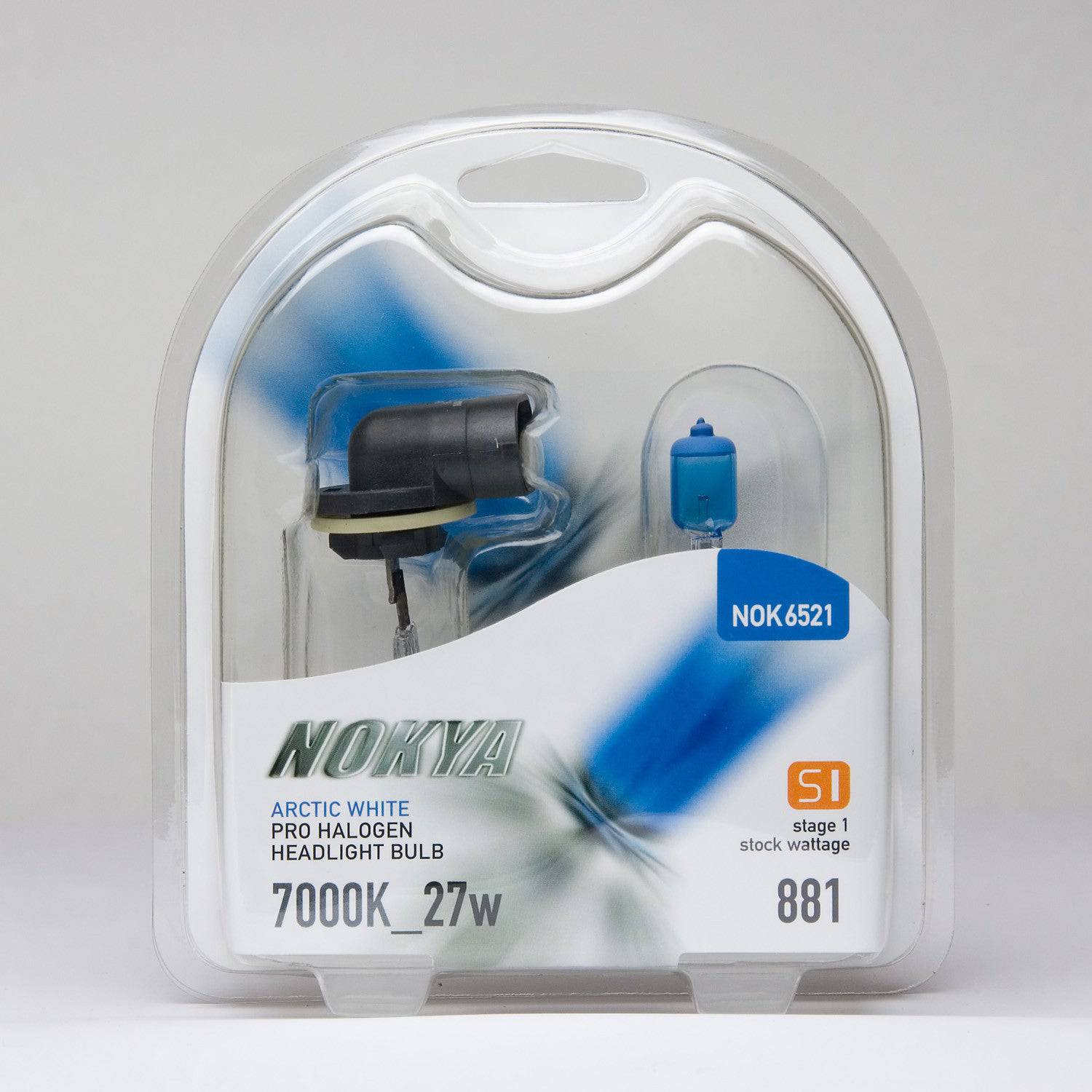 Nokya Arctic White 881 LED Light Bulbs - 7000K Cool White, 27W (Stage 1) - Perfect for Car Headlights, Fog Lights & Off-Road Vehicles