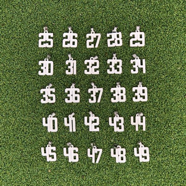 Personalized Number Pendant Necklace with 18