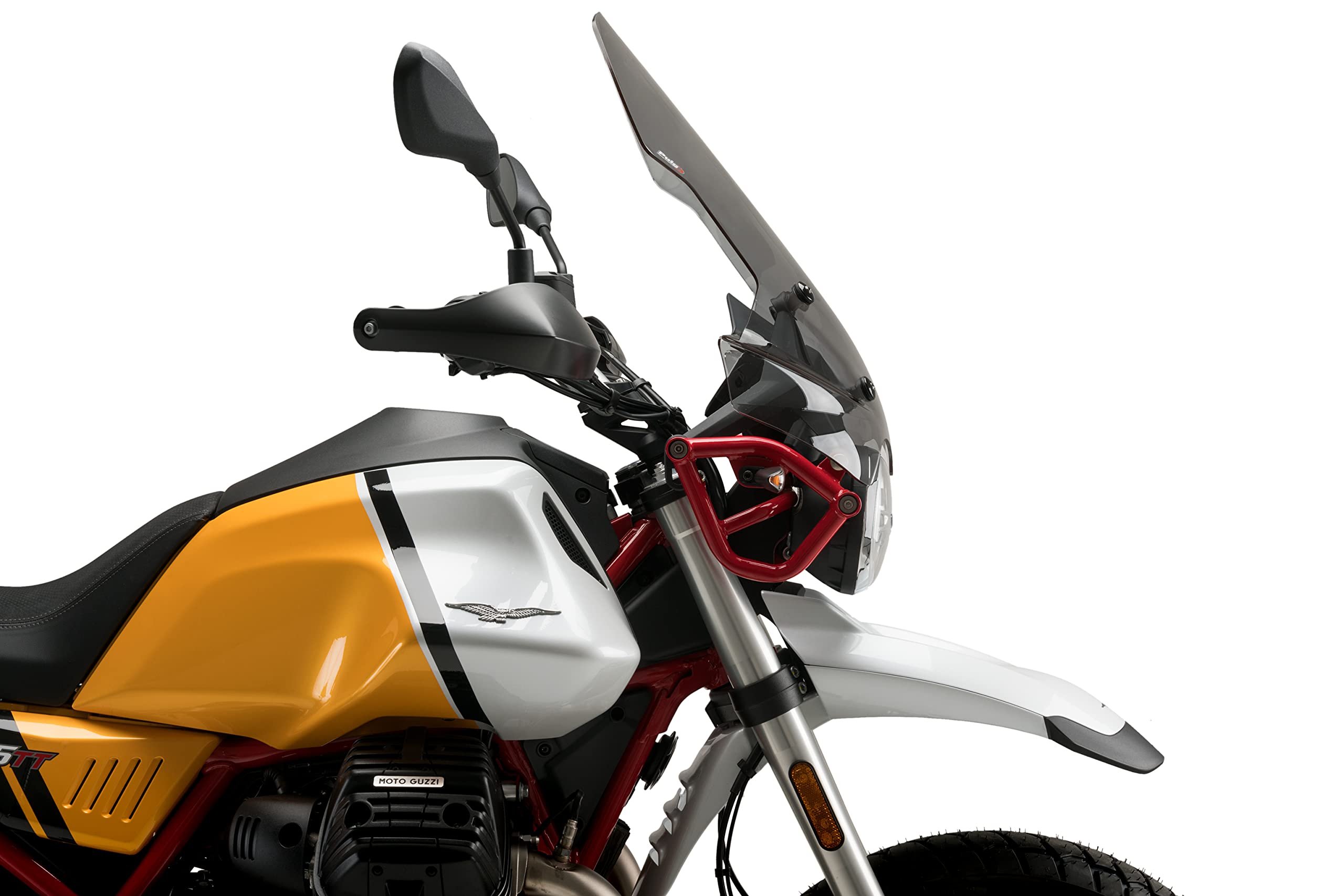 Puig Touring Windshield for Moto Guzzi V85 TT 850, TT Centenario 850 & Travel 850 (2021-2023) - High-Quality Motorcycle Windshield with EVOCATIVE Graphics - Perfect for Long-Distance Riding and Adventure Tours